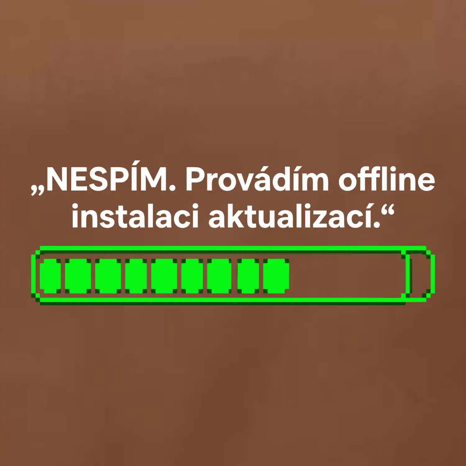 NESPÍM. Provádím offline instalaci aktualizací