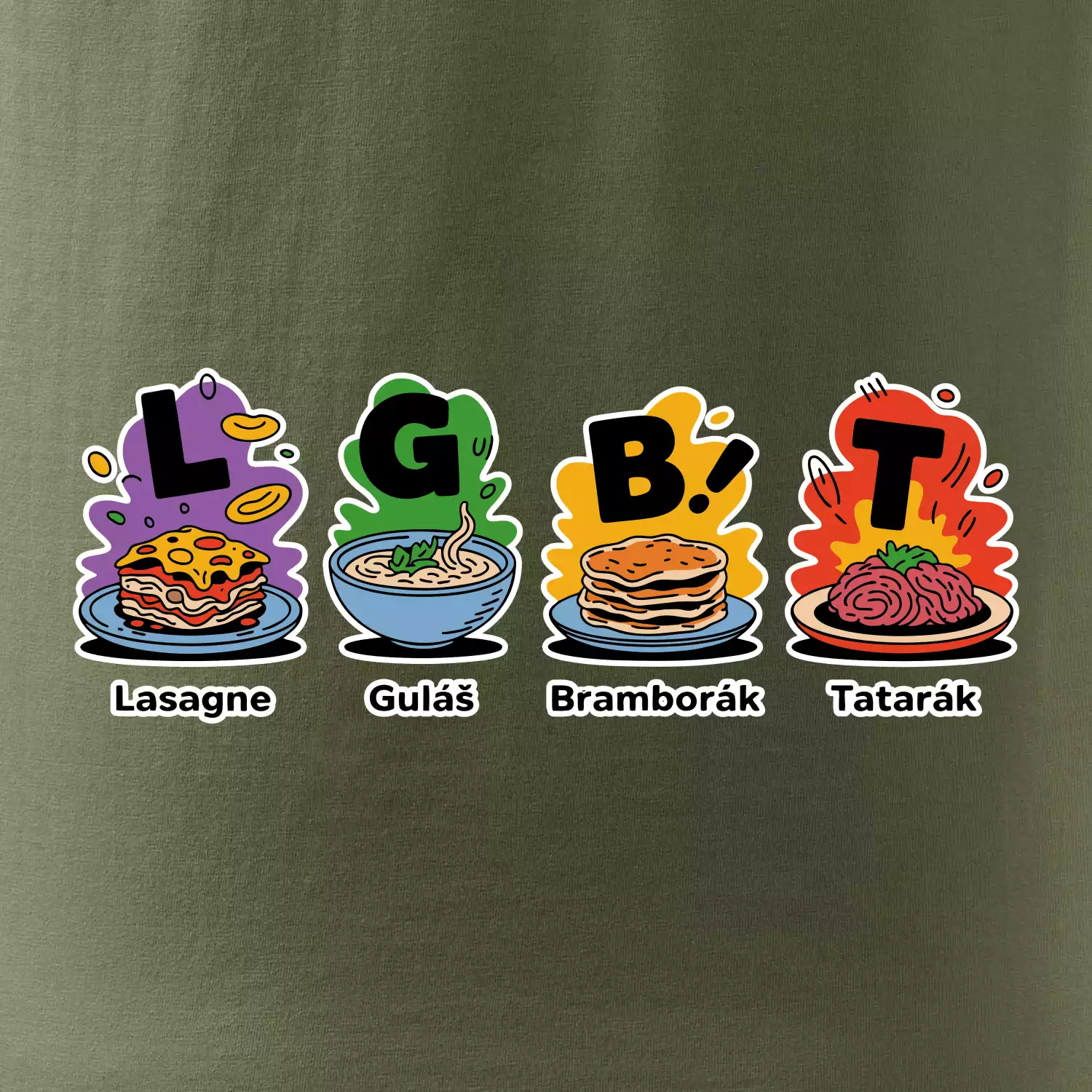 LGBT - Lasagne, Guláš, Bramborák, Tatarák