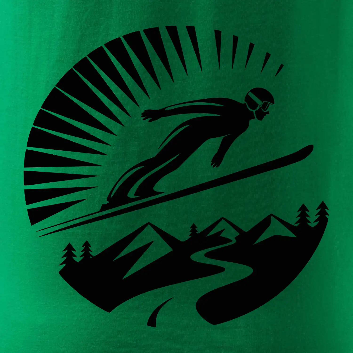 Skokan černý v kruhu