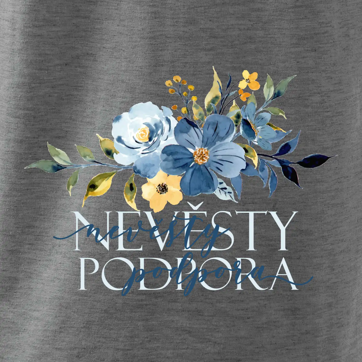 Nevěsty podpora květy modré