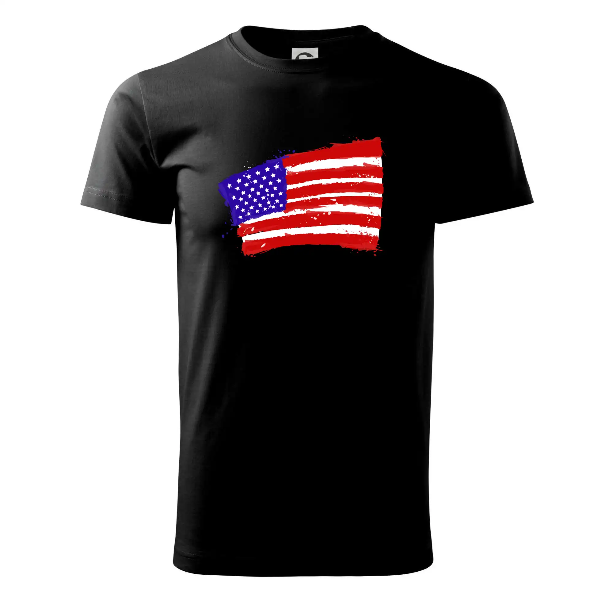 Americká vlajka ohnutá