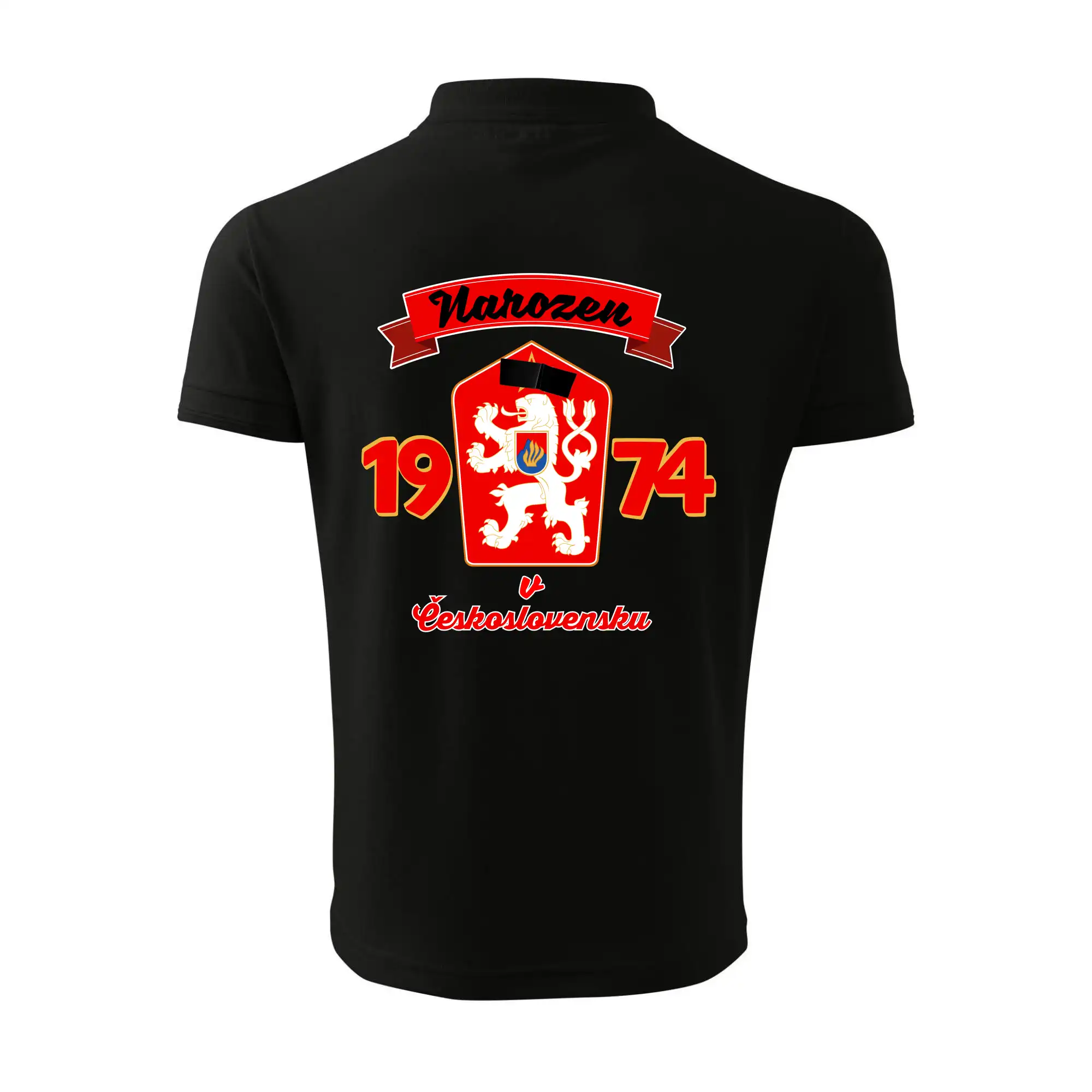 Narozen v Československu - Přelepený znak 1974