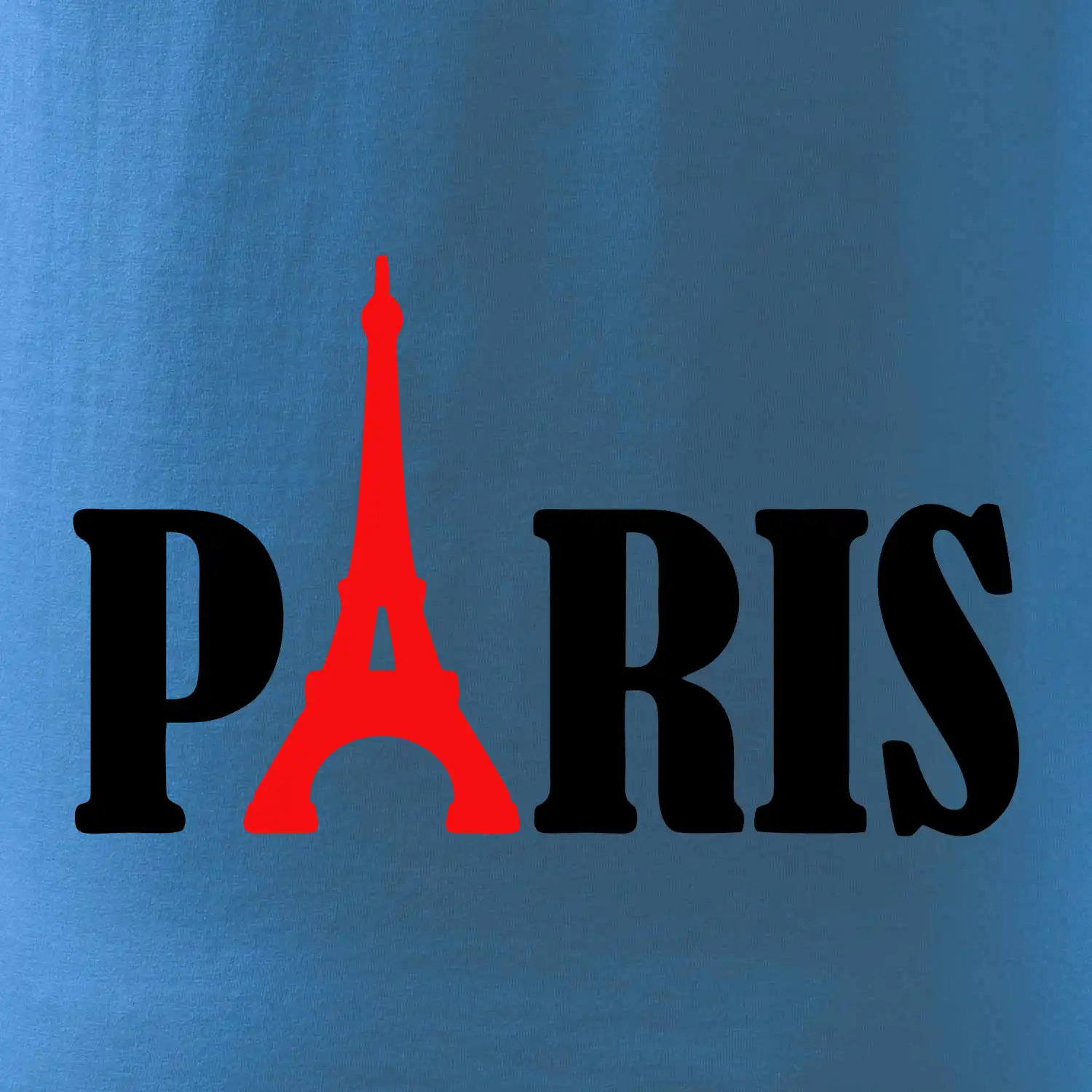 Paris nápis Eiffelova věž