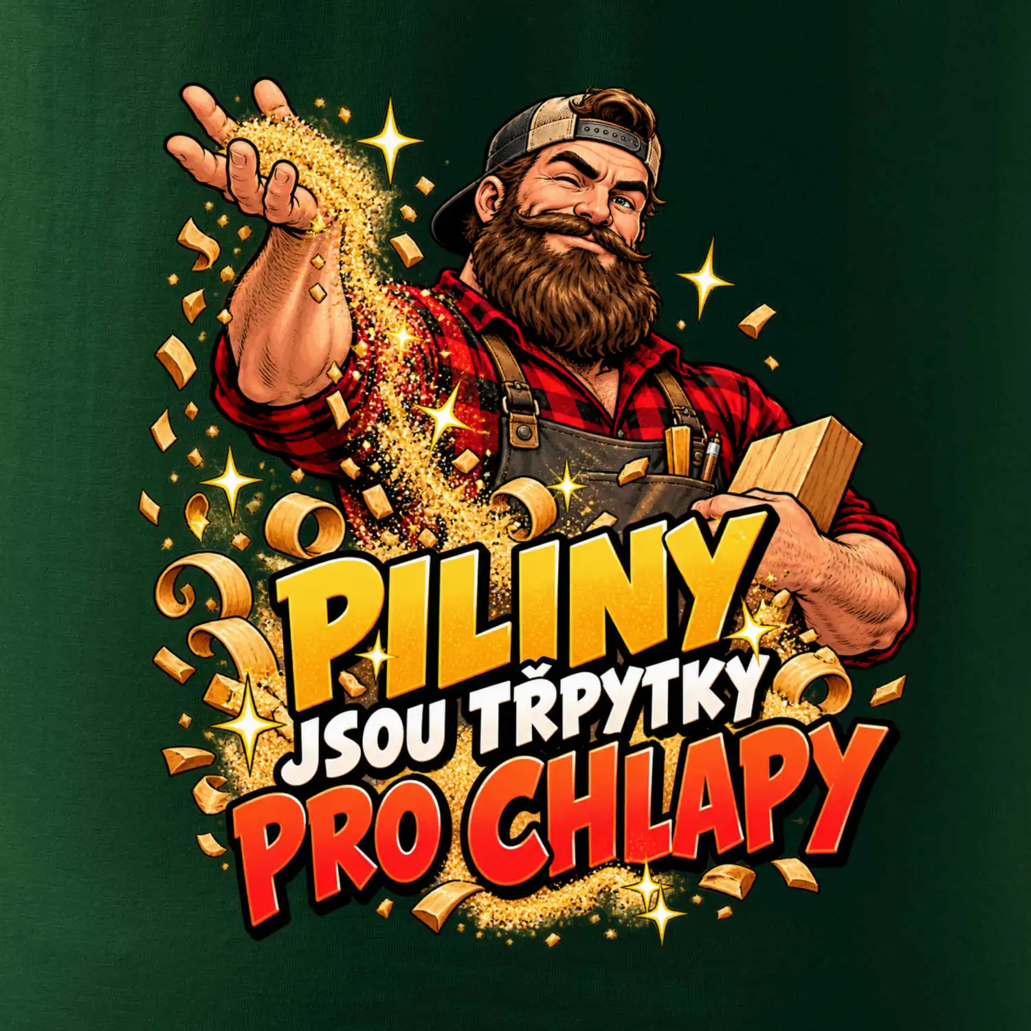 Piliny jsou třpytky pro chlapy - vousatý truhlář