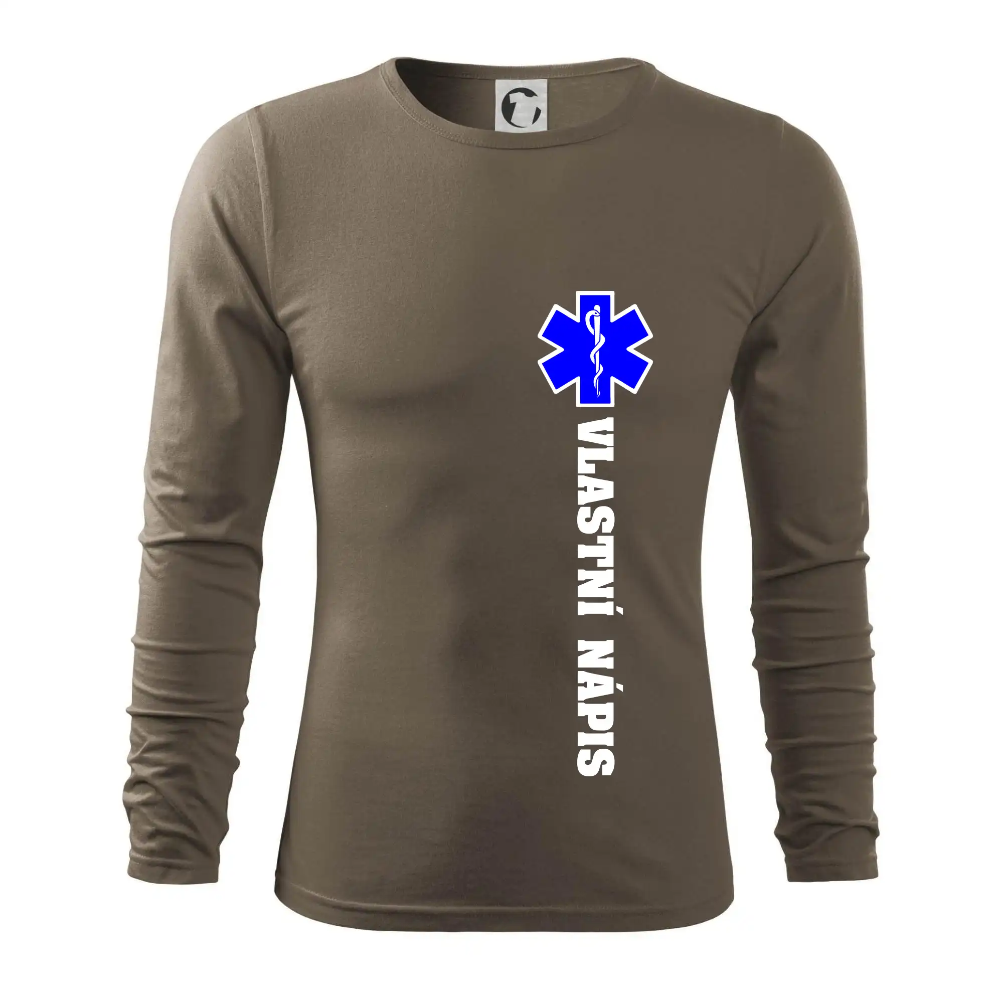 Hvězda života - vlastní nápis vpředu a vzadu