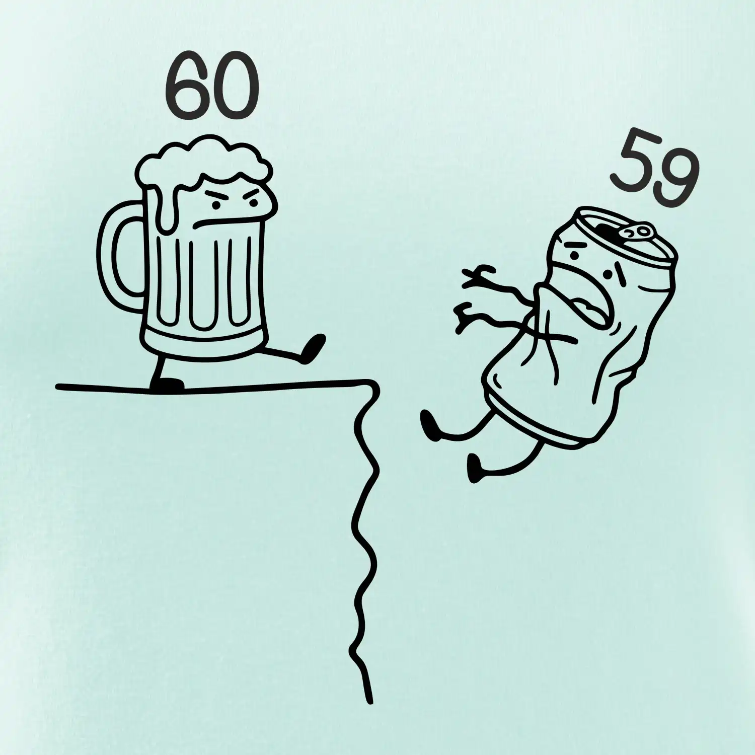 Pivo narozeniny - útes 60 let