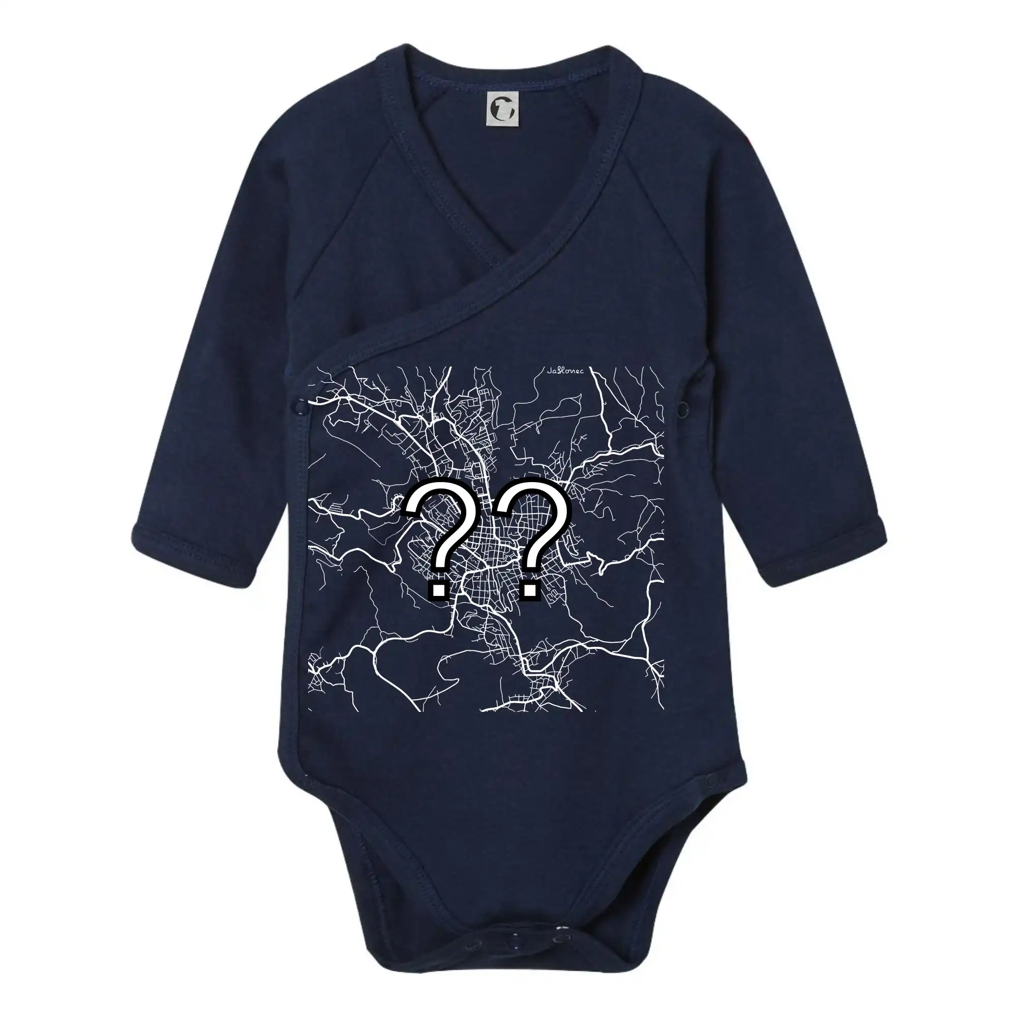 Mapy měst černobílé - Vaše město