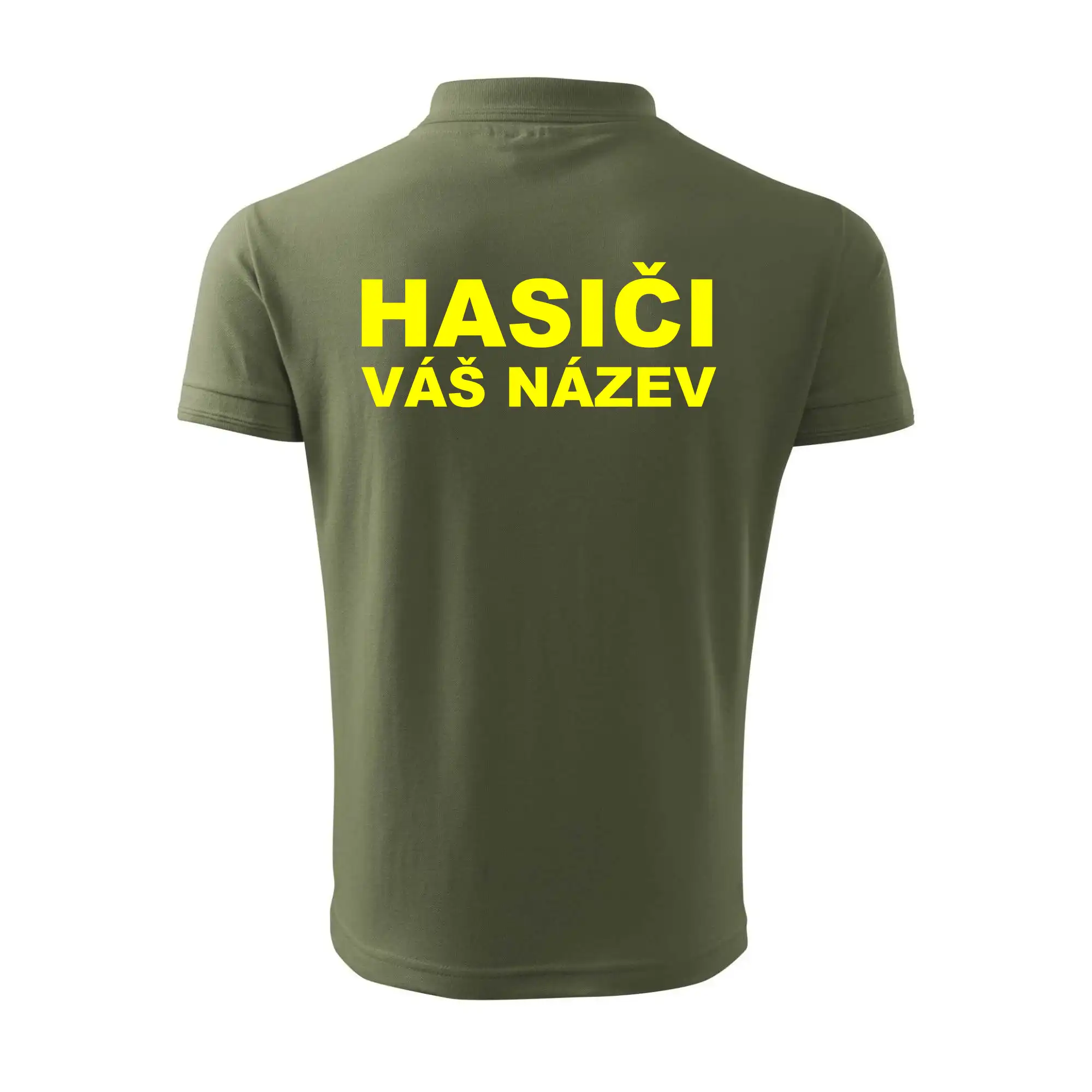 Hasiči - žlutý nápis - váš název sboru
