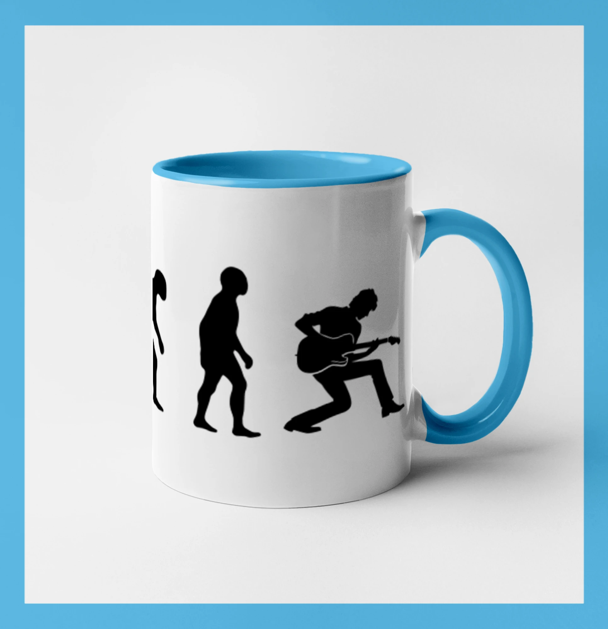 Evoluce kytarista - klečící