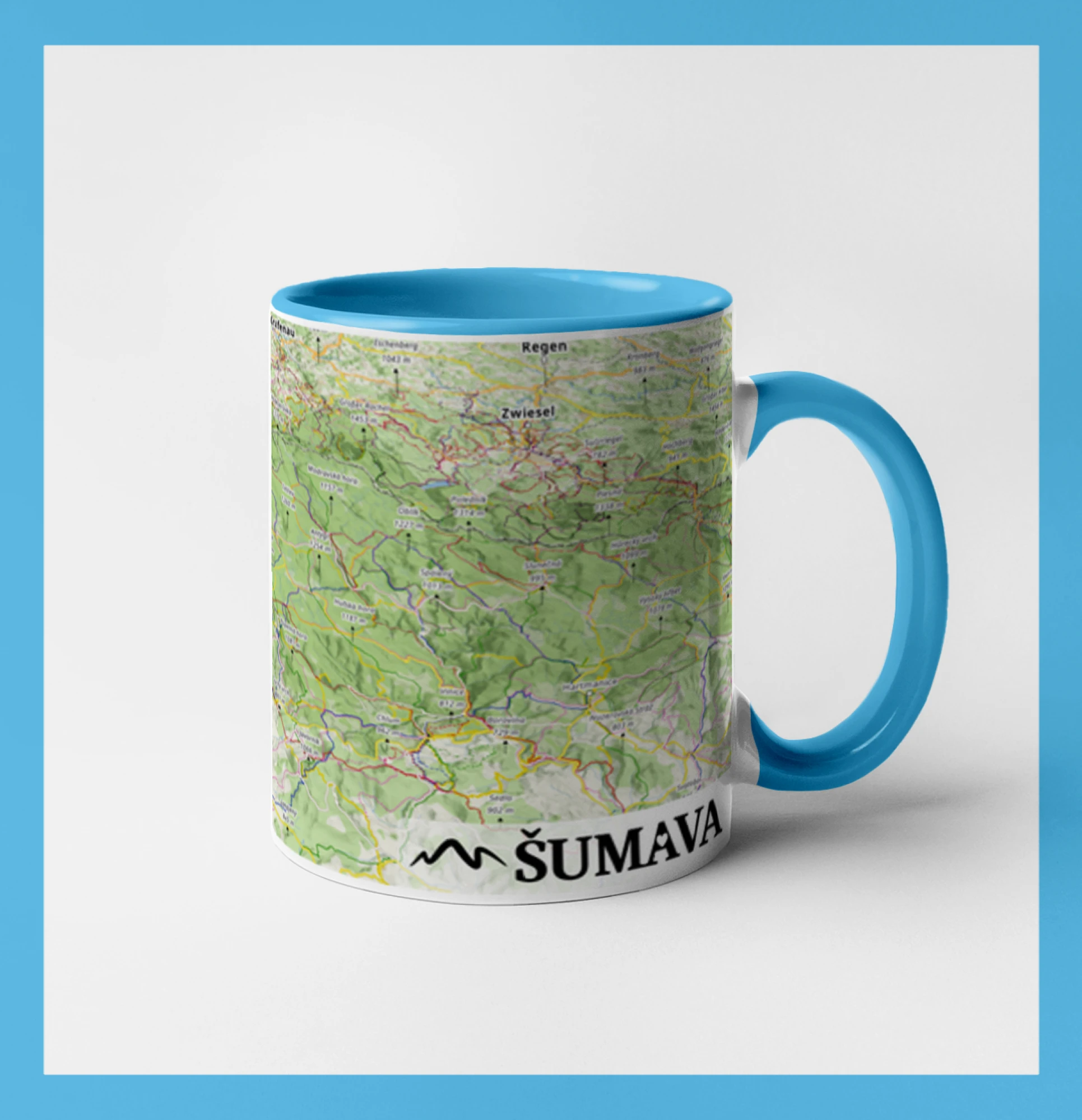 Hrnek - Šumava mapa