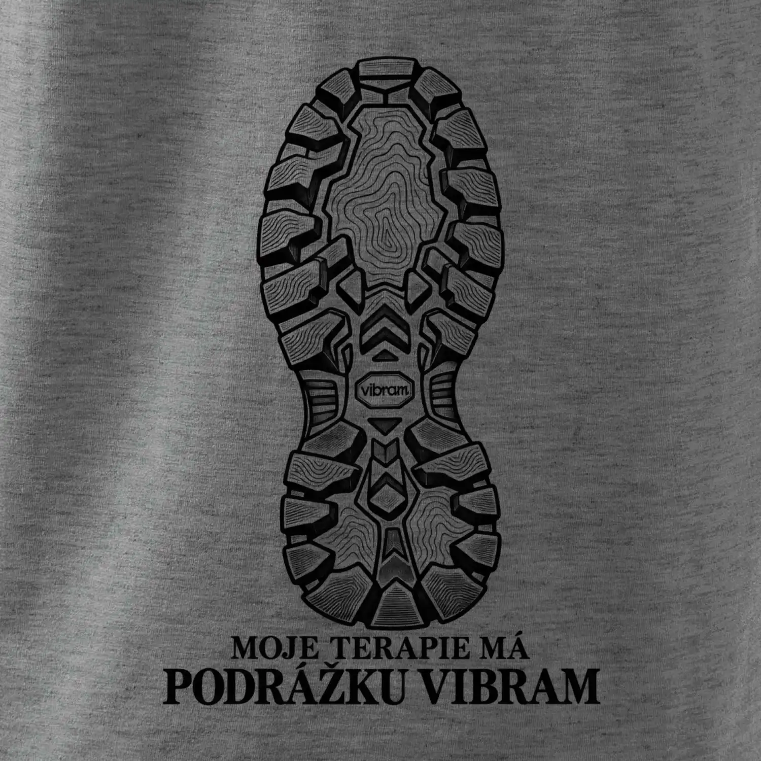 Moje terapie má podrážku Vibram