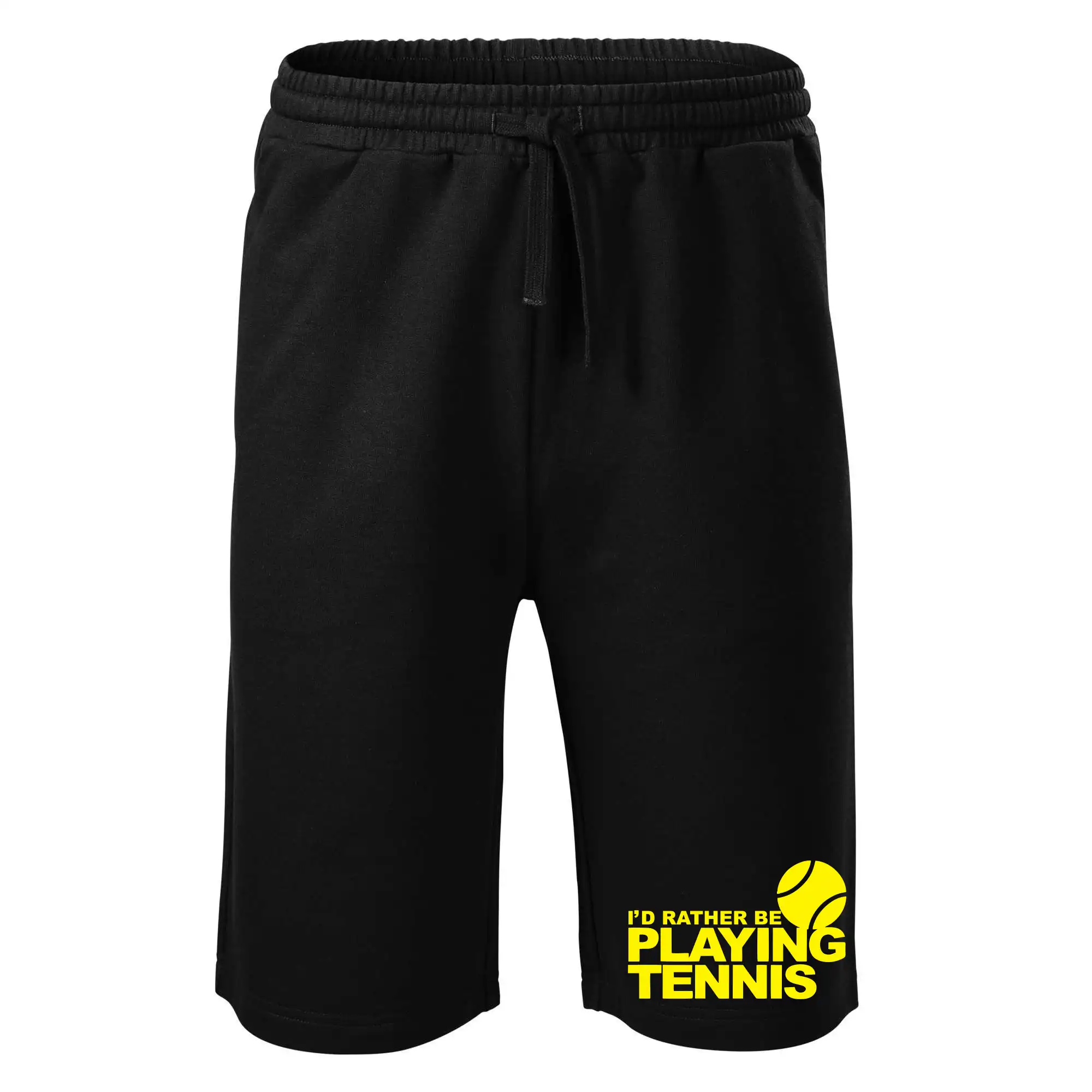 Playing tennis
