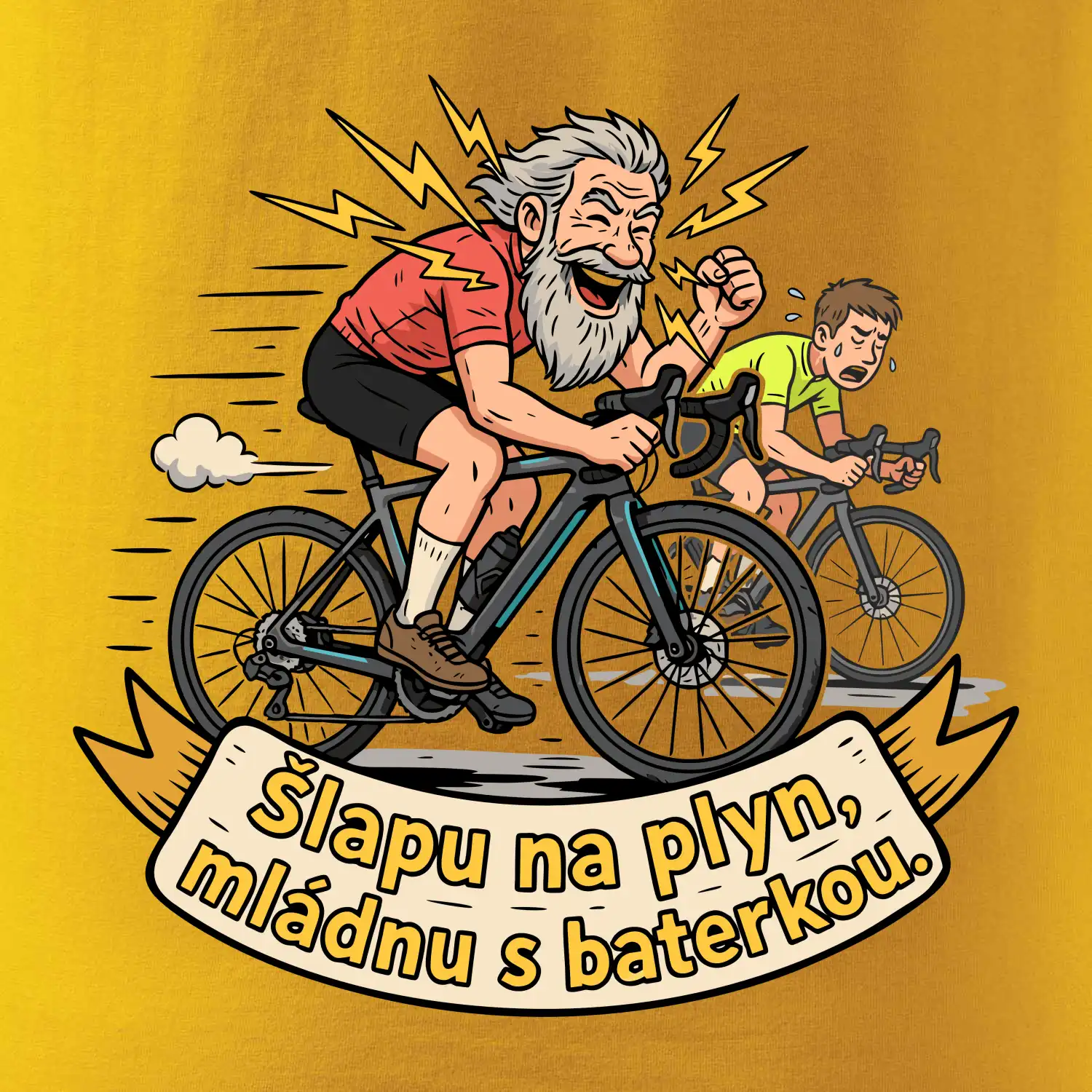 Šlapu na plyn, mládnu s baterkou