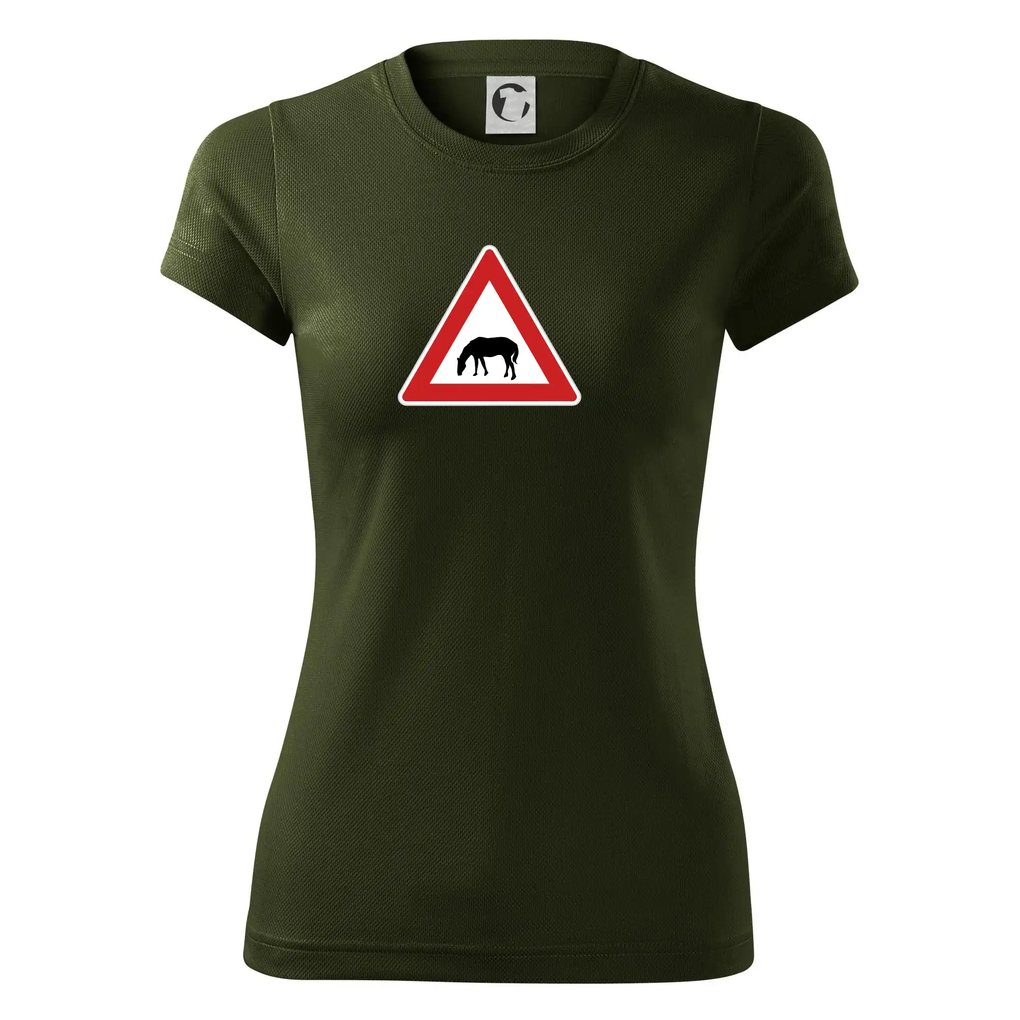 Dopravní značka - Pozor pasoucí se kůň