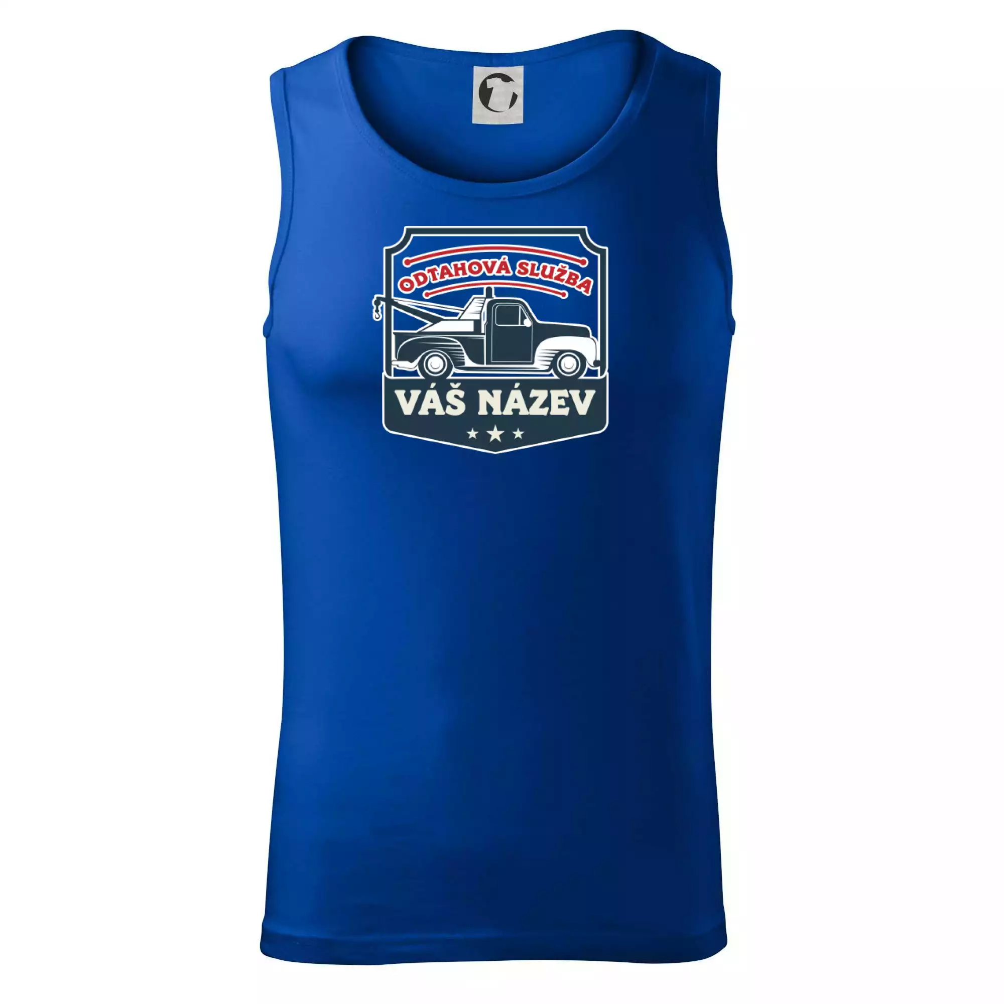 Odtahová služba - erb - červený nápis