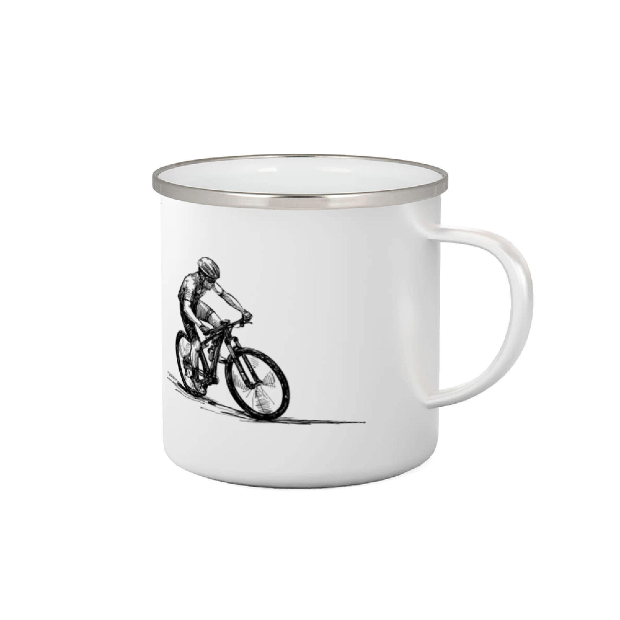 MTB kreslený cyklista