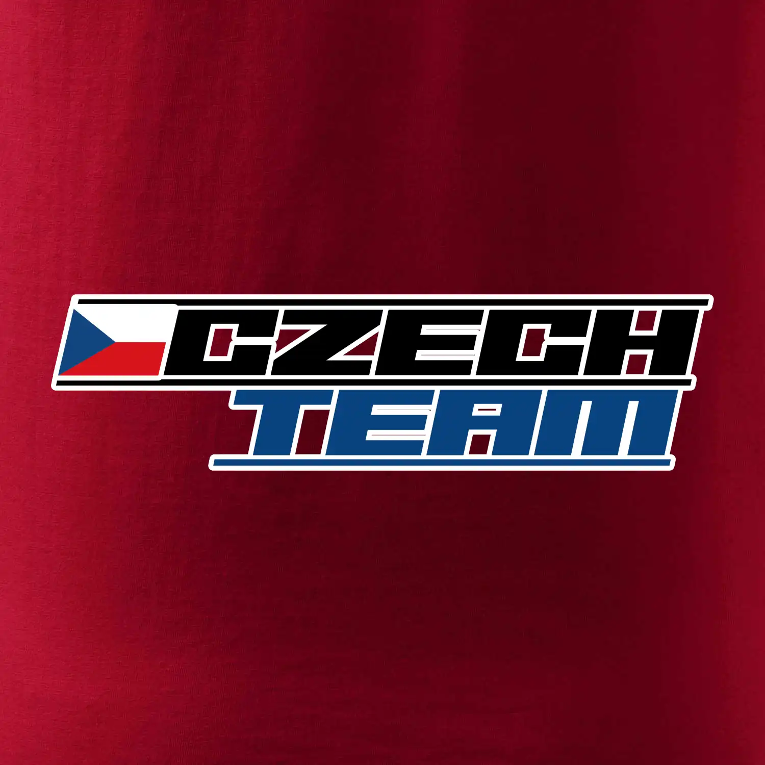 Czech team s vlajkou - Mistrovství světa v ledním hokeji 2025