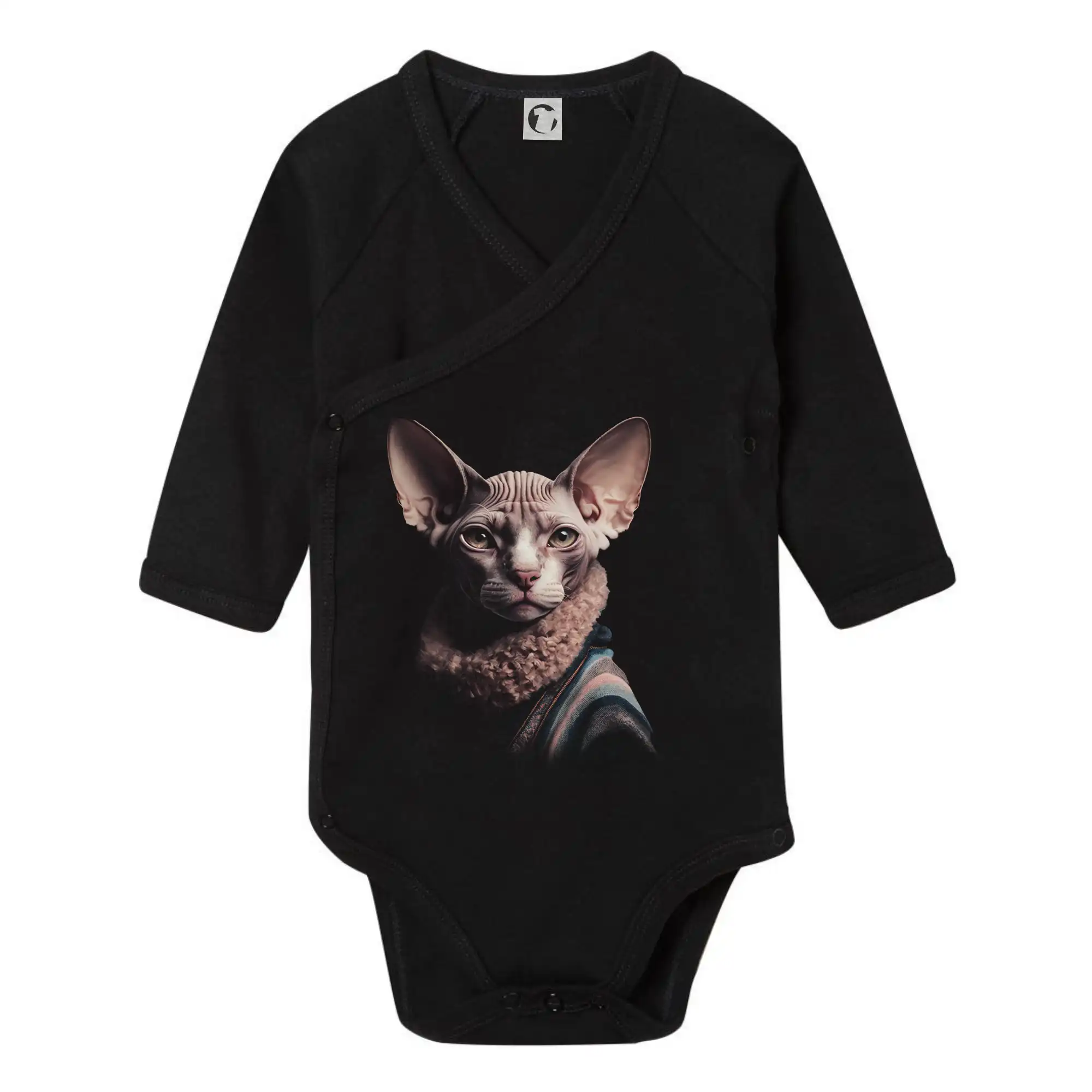 Kočka sphynx s límcem