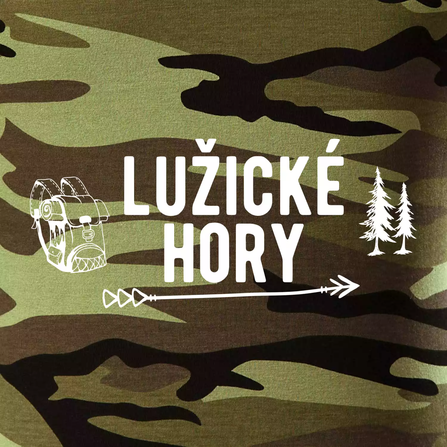 Lužické hory nápis