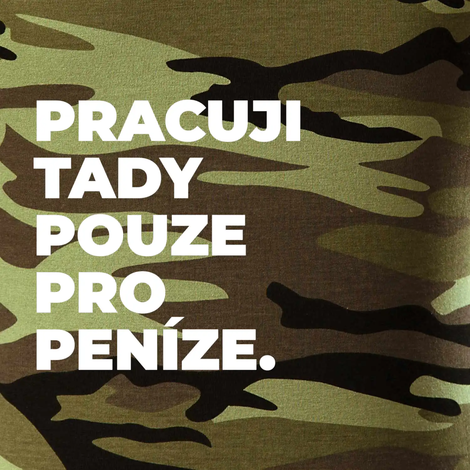 PRACUJI TADY POUZE PRO PENÍZE.