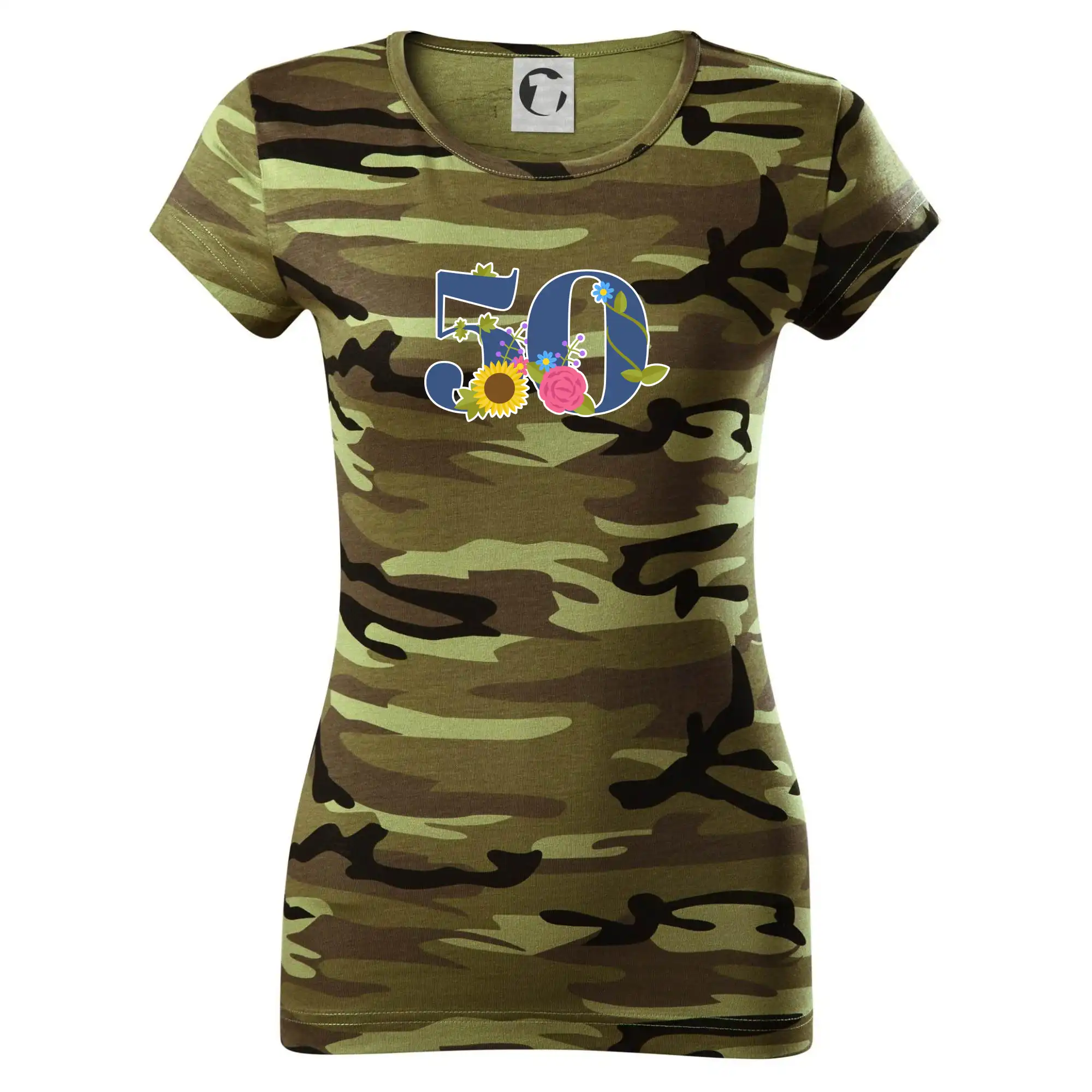 Květinové číslo kreslené - 50