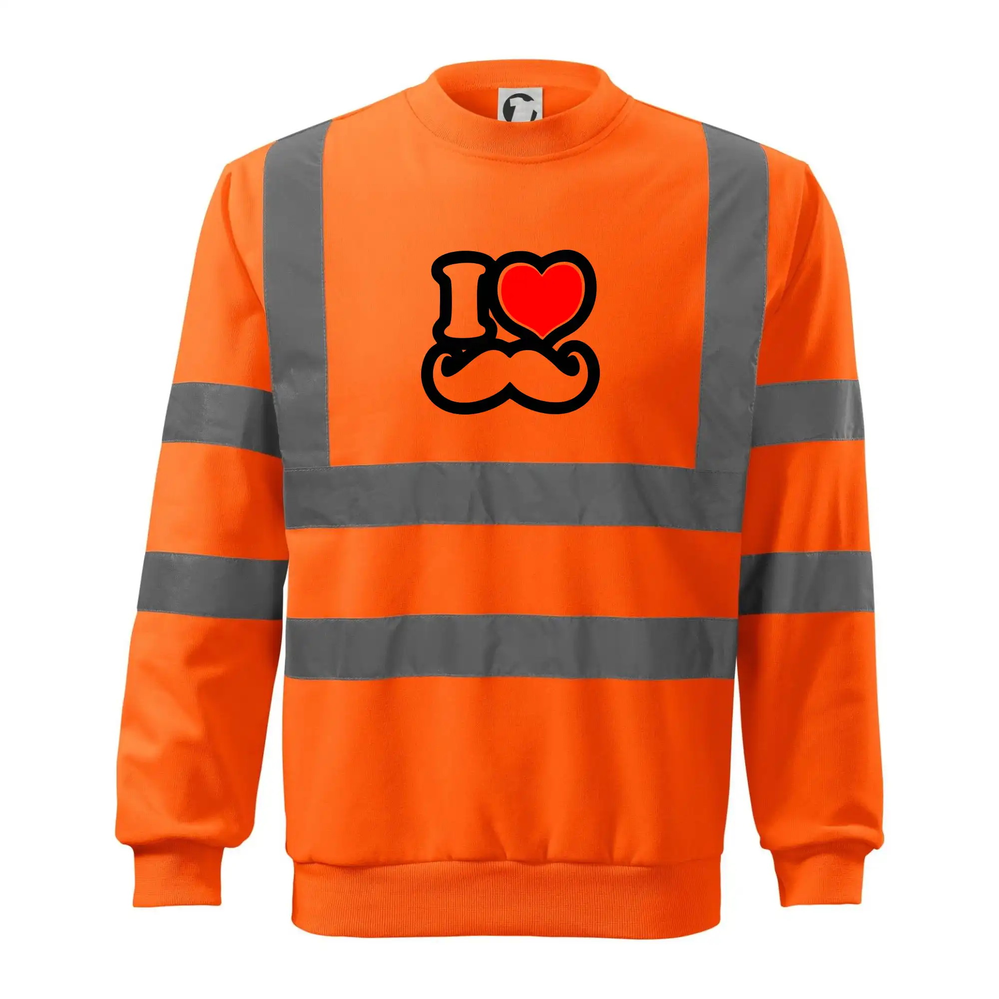 i love mustache - obrys