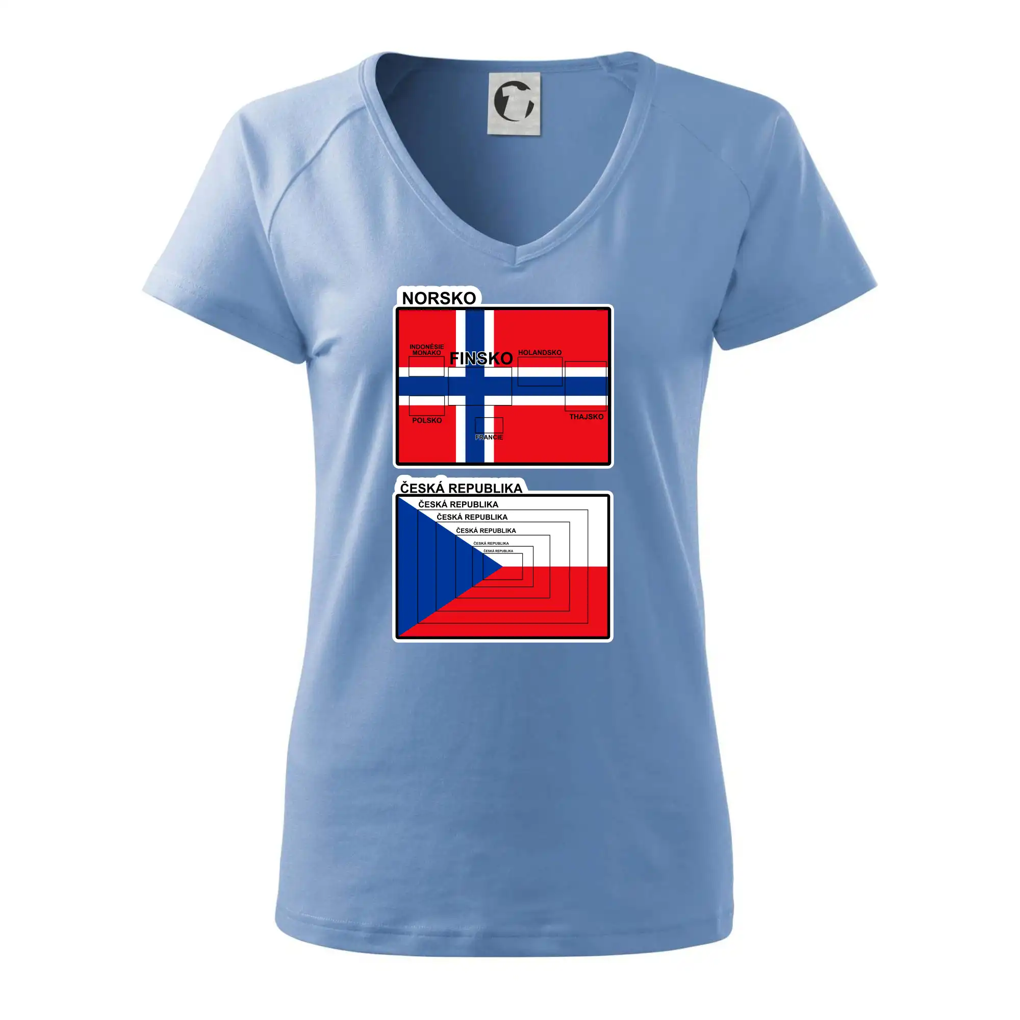 Norská a česká vlajka