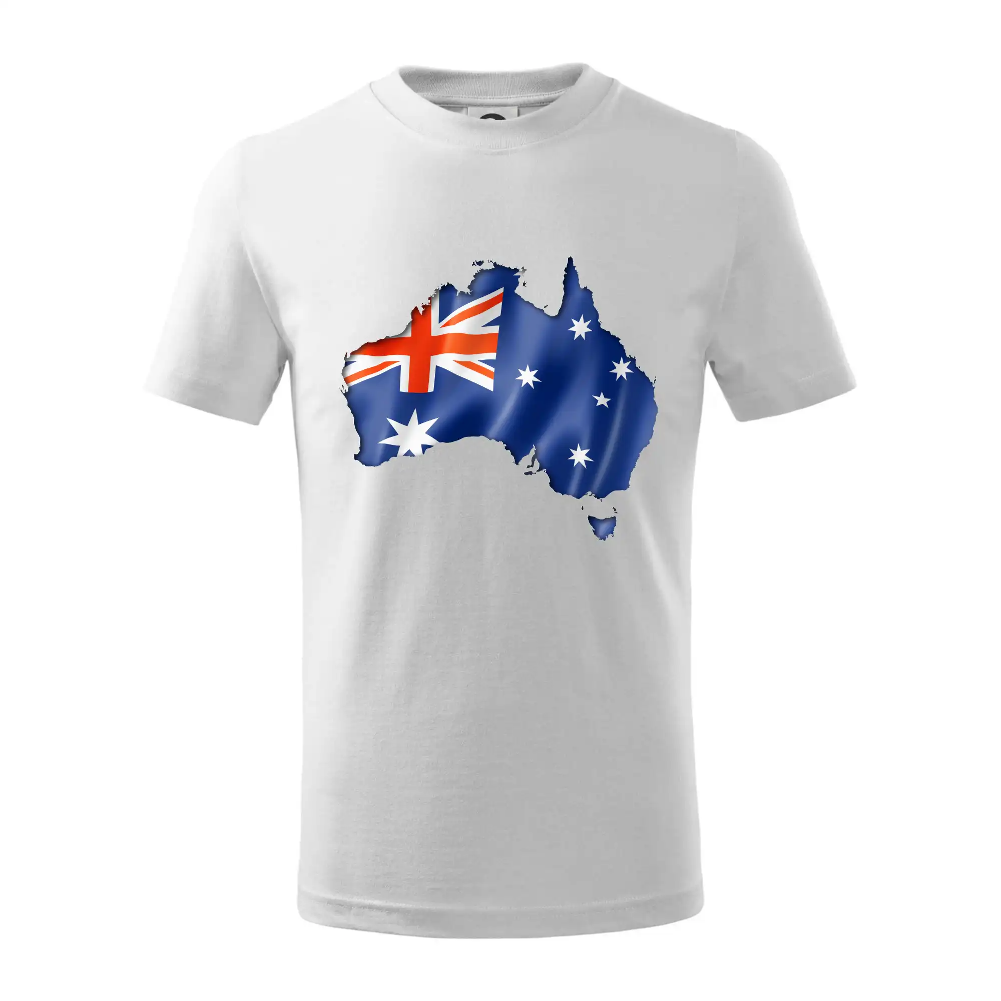 Austrálie - vlajka vlající mapa