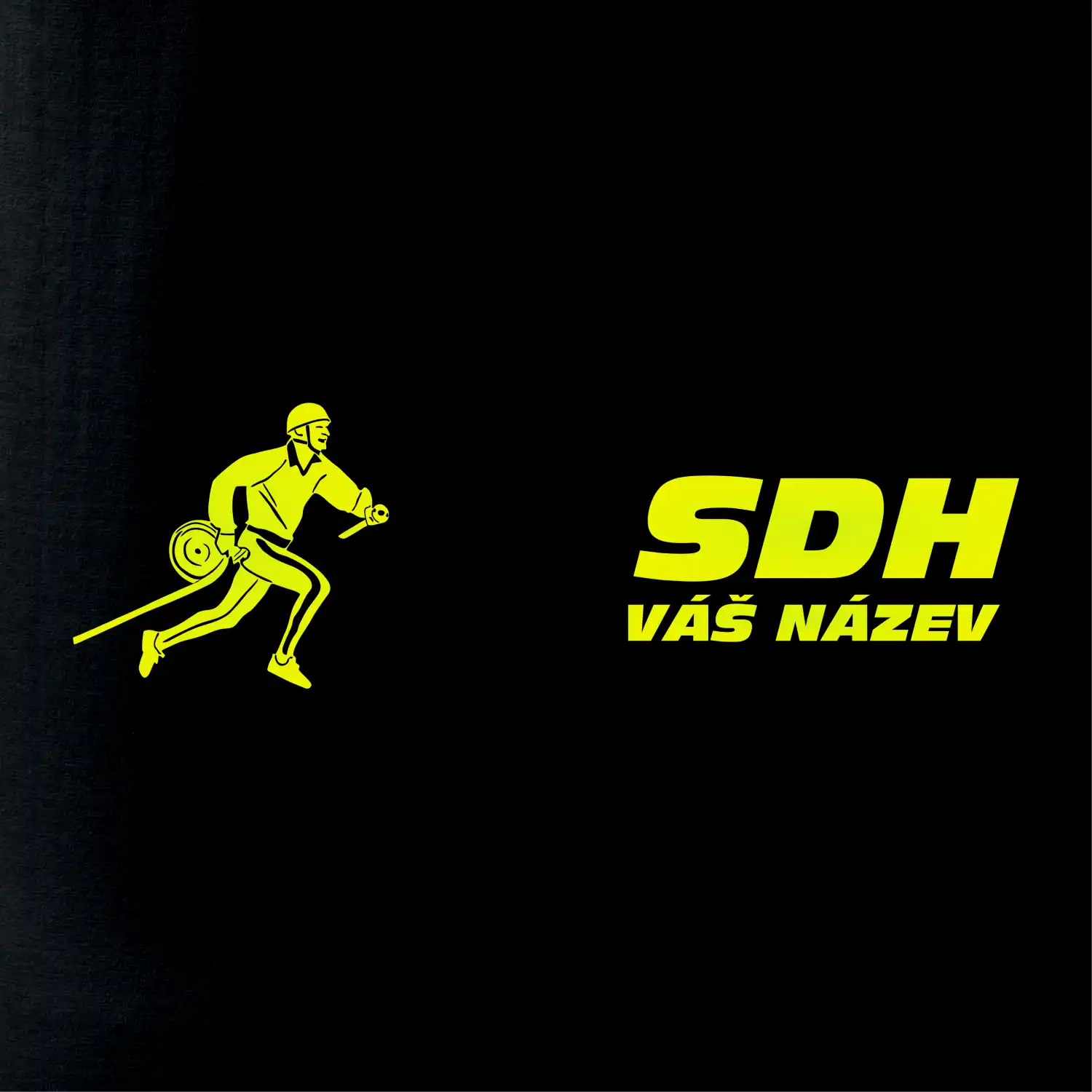 Hasičský sport SDH + váš název FLUO