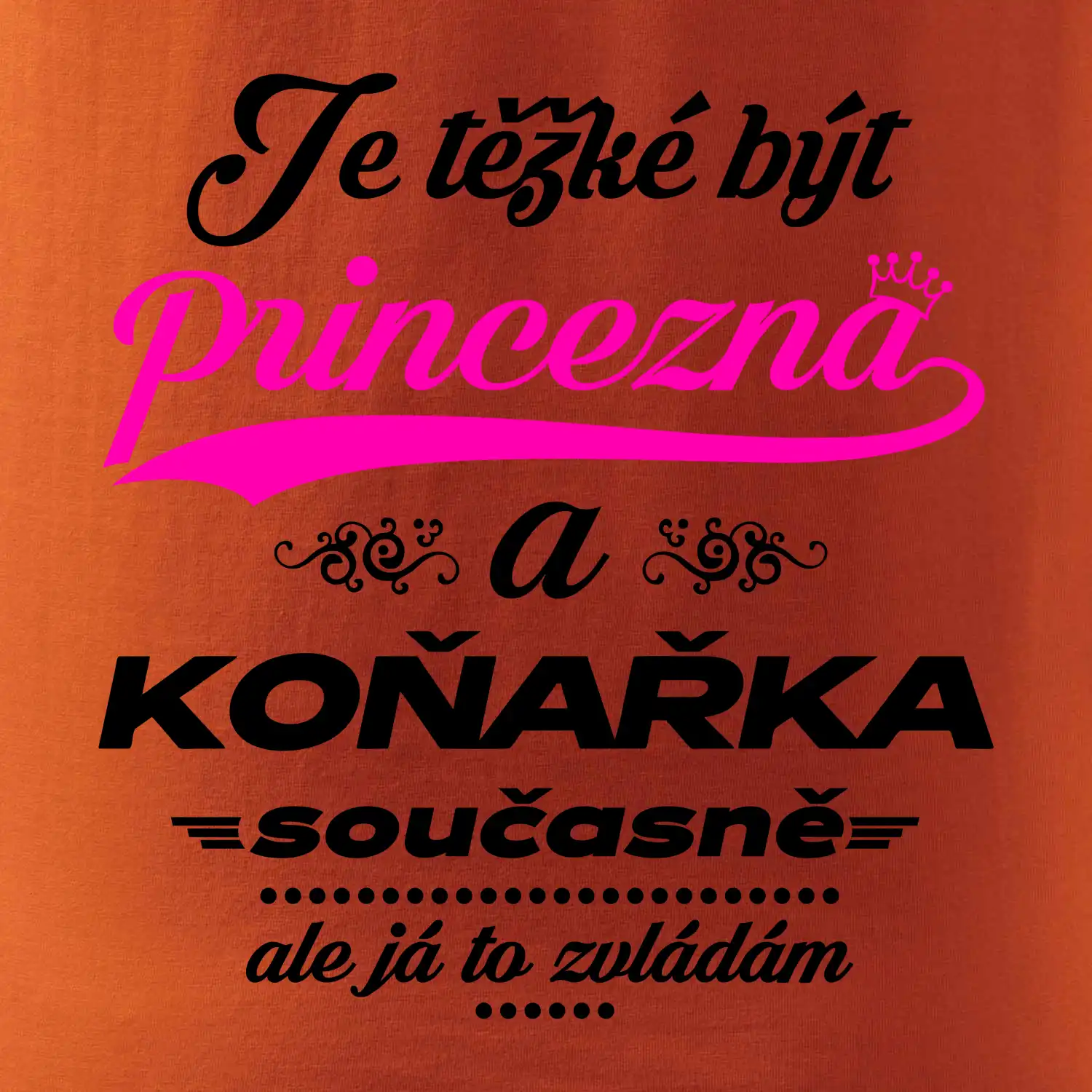 Je těžké být princezna - koňařka