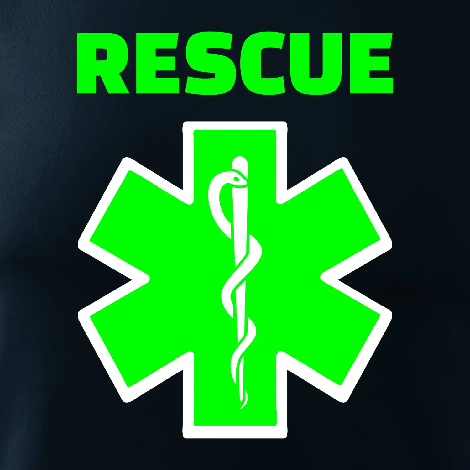 Rescue - Fluo zelené