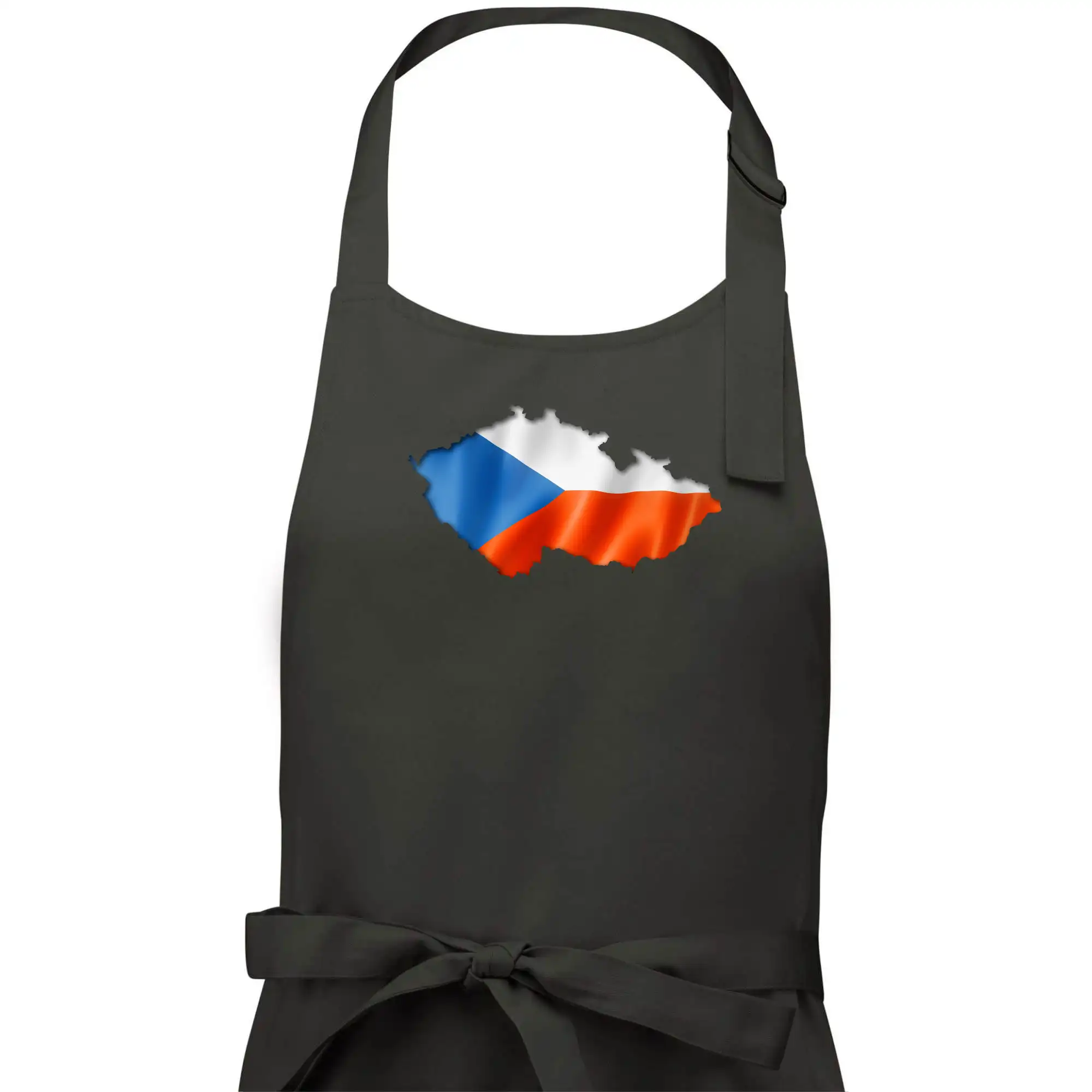Česká vlajka v obrysu republiky