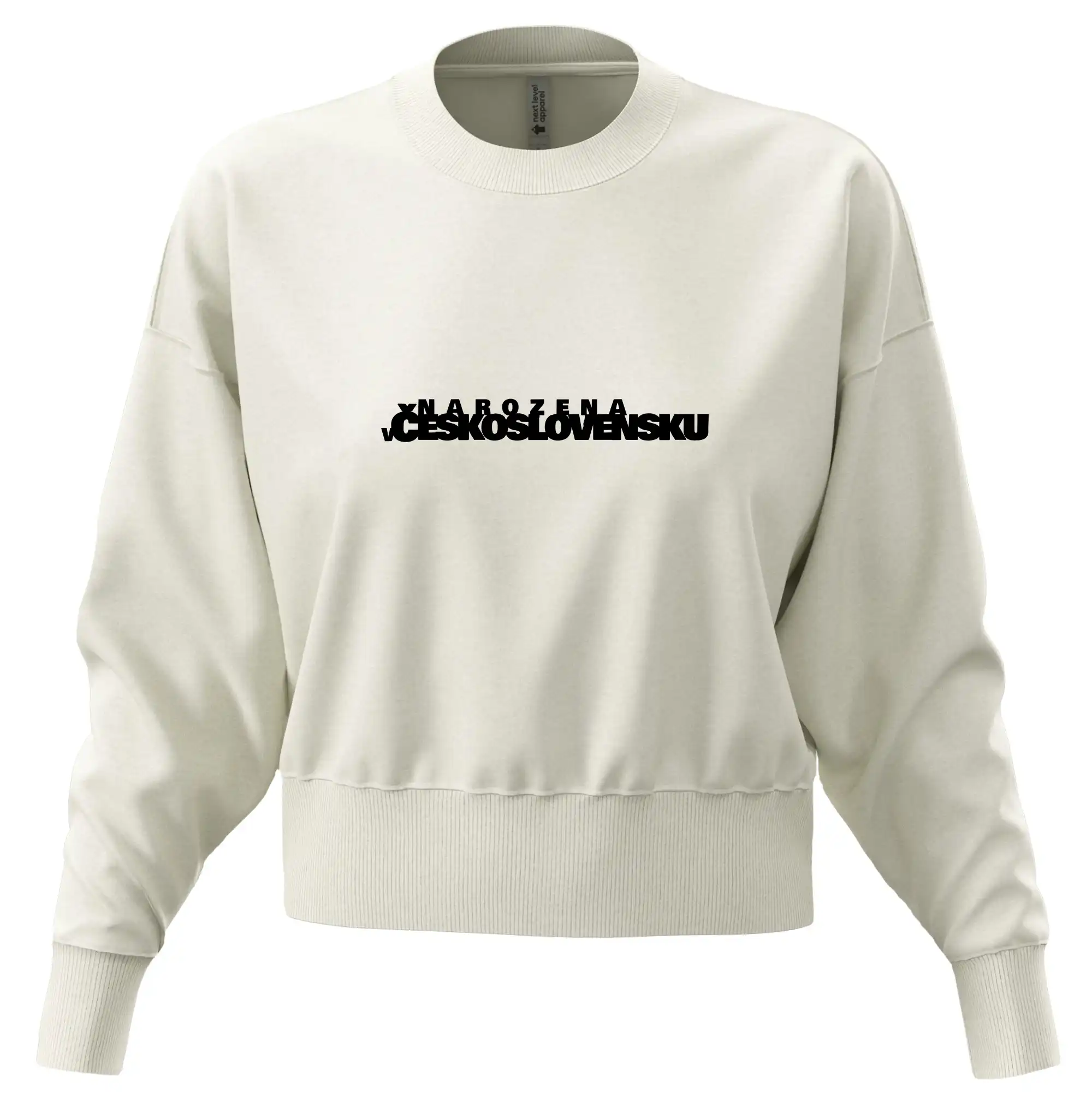 Nápis - Narozena v Československu