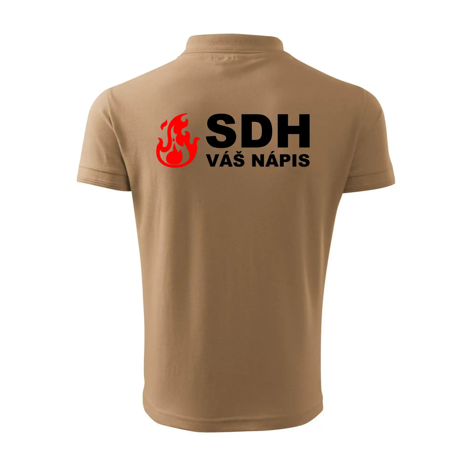 SDH nápis (oheň, název sboru - vlastní nápis)