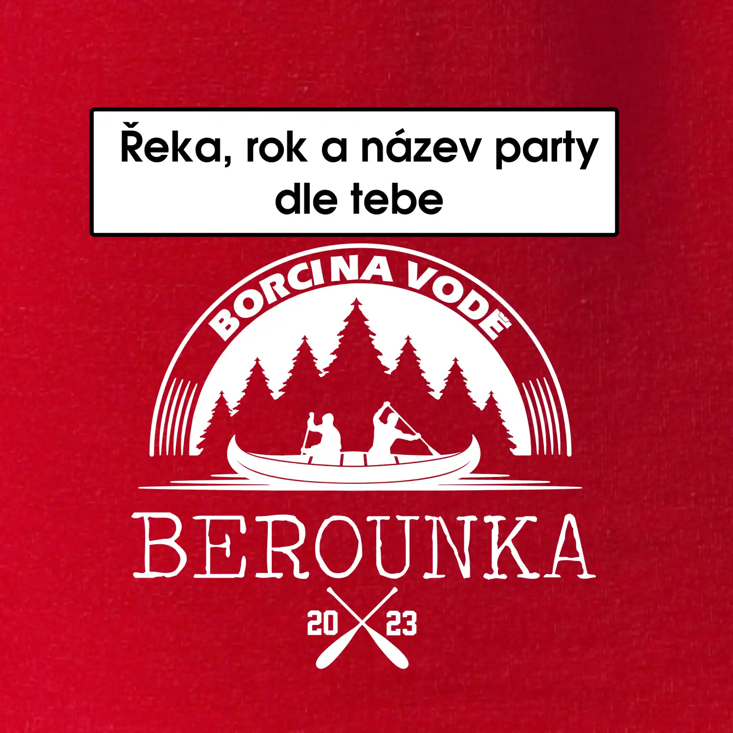 Na vodu - Kanoe les (vlastní nápis)