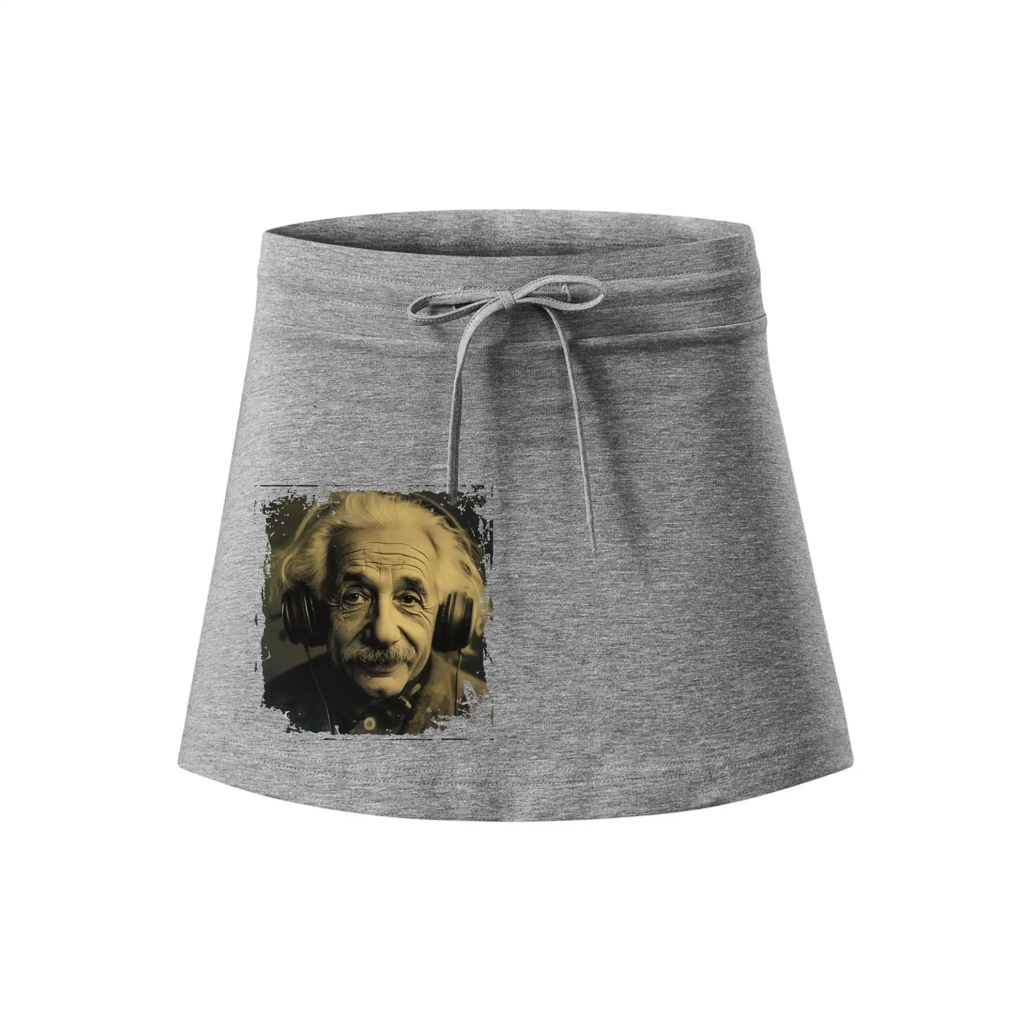 Albert se sluchátky
