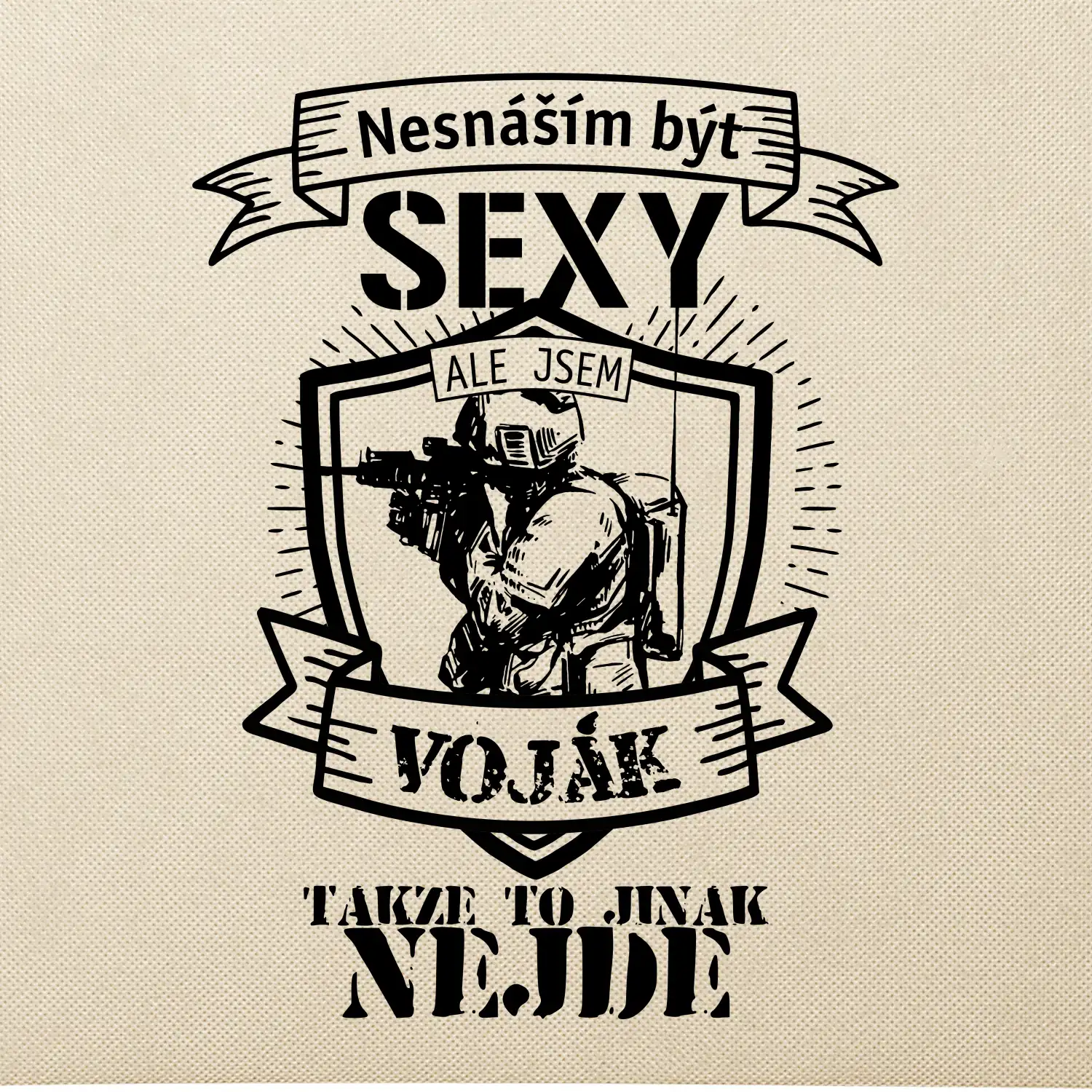 Nesnáším být sexy voják - erb