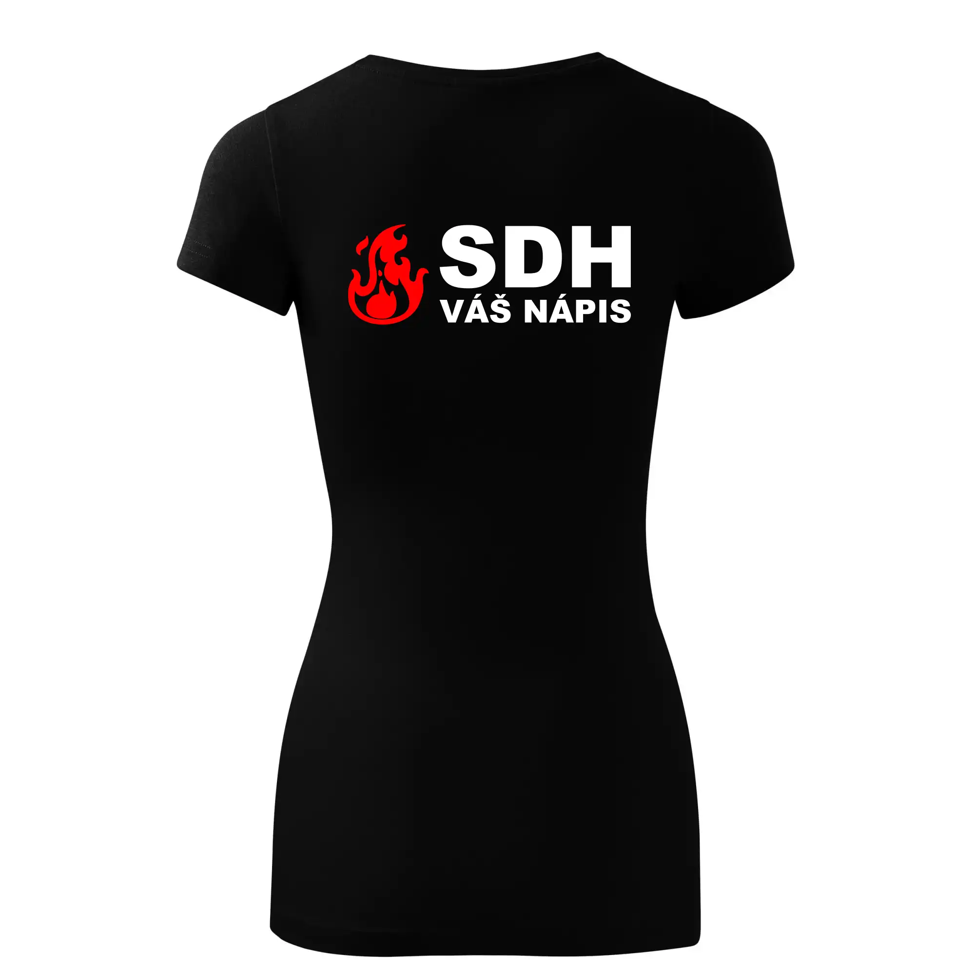 SDH nápis (oheň, název sboru - vlastní nápis)