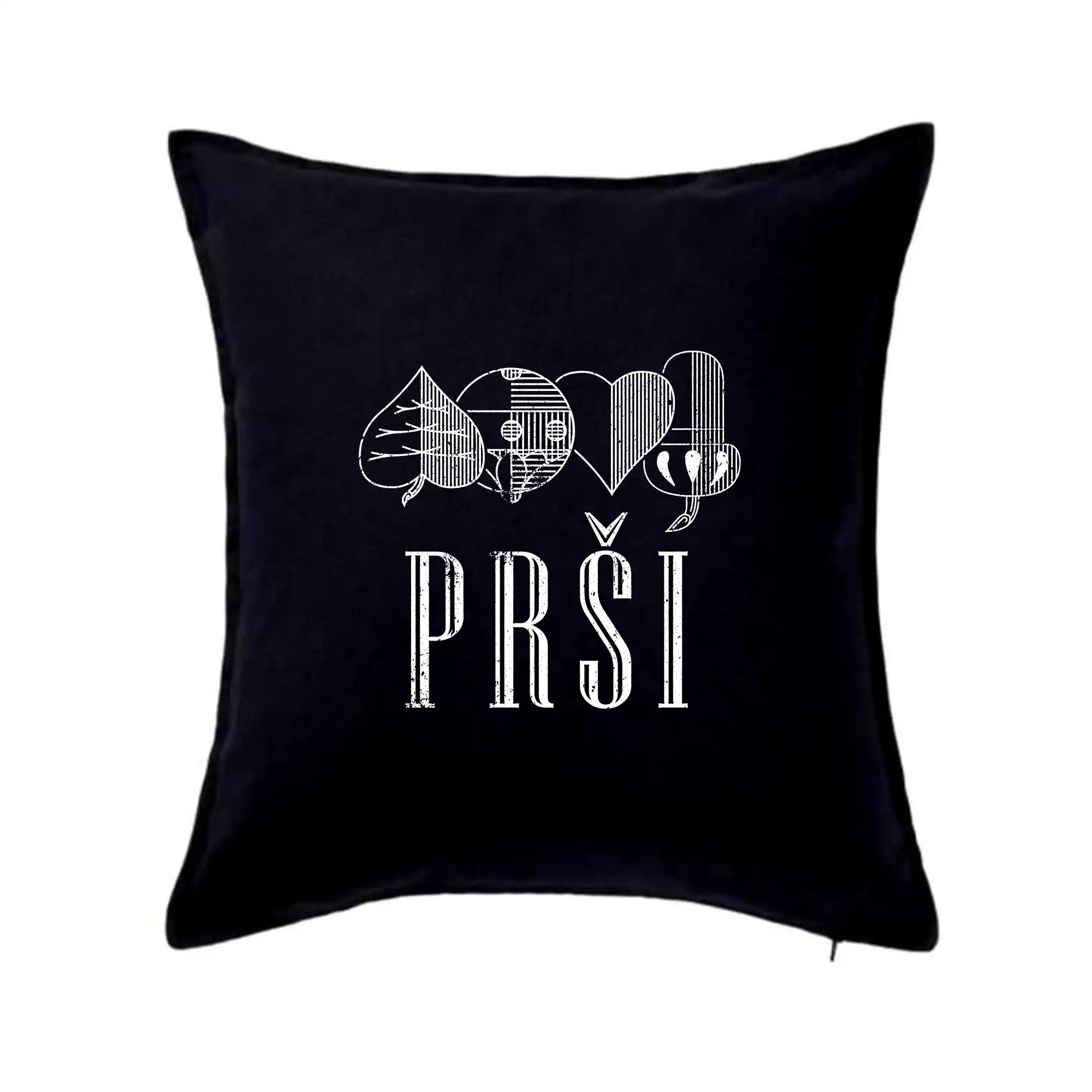 Prší - nápis