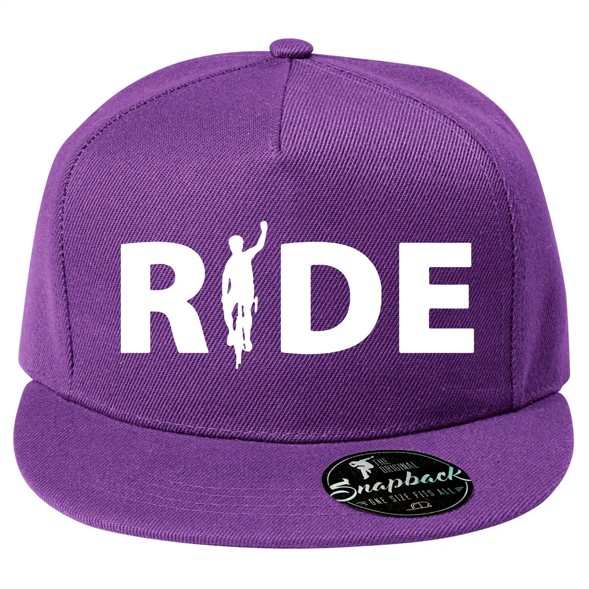 Ride - nápis s cyklistou