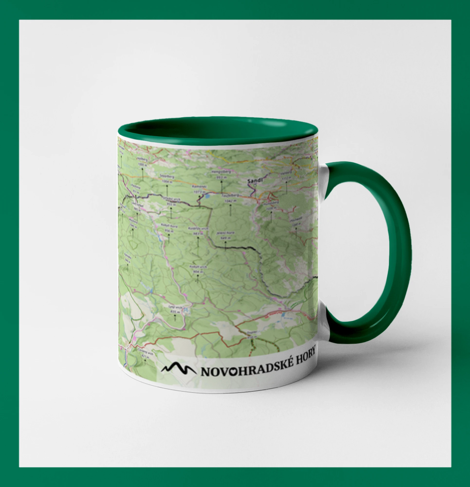 Hrnek - Novohradské hory mapa Hrnek - Novohradské hory mapa