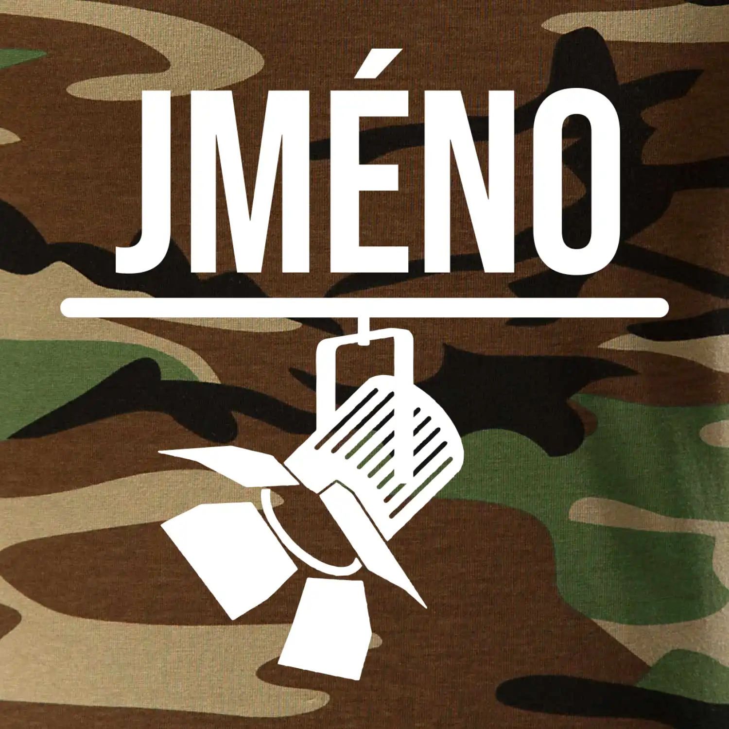 Jméno a nápis na zádech - stage crew