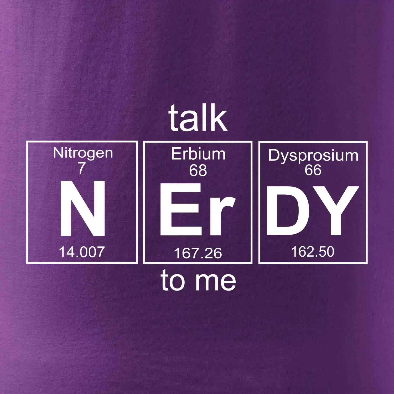 Talk nerdy - periodická tabulka