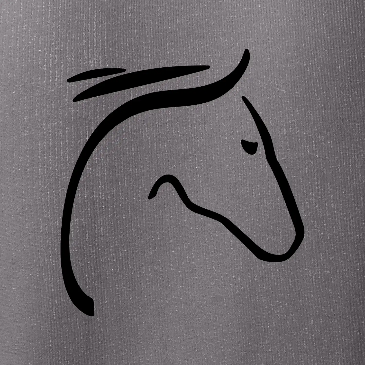 Kůň - hlava silueta