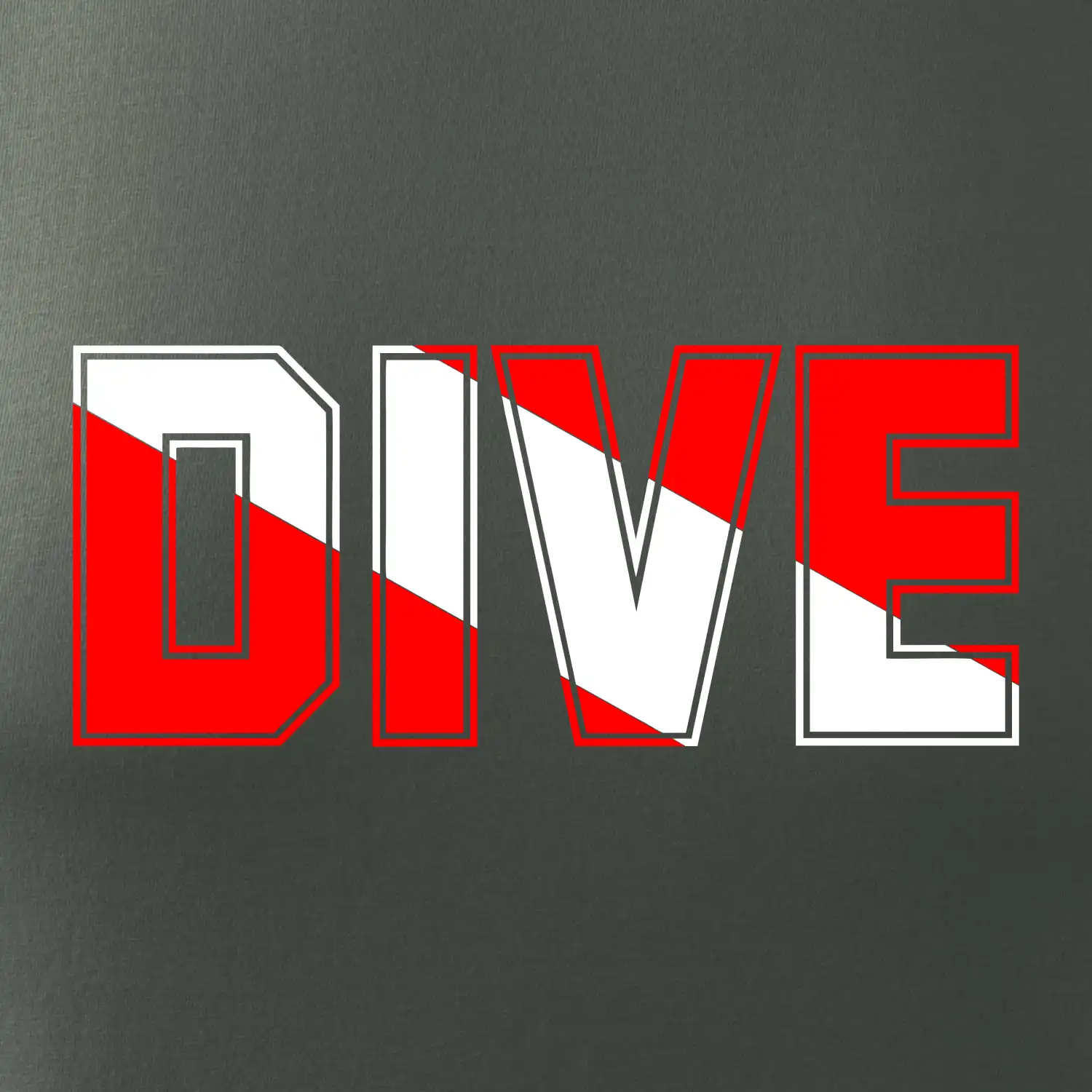 Dive nápis vlajka