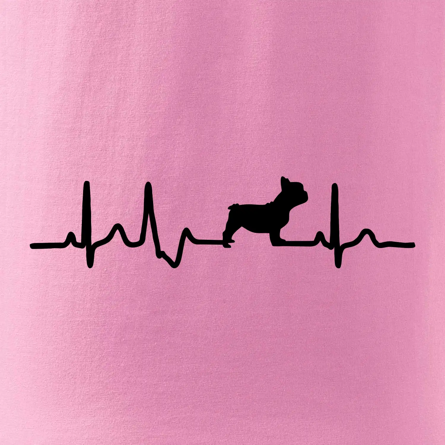 EKG Francouzský buldoček z boku