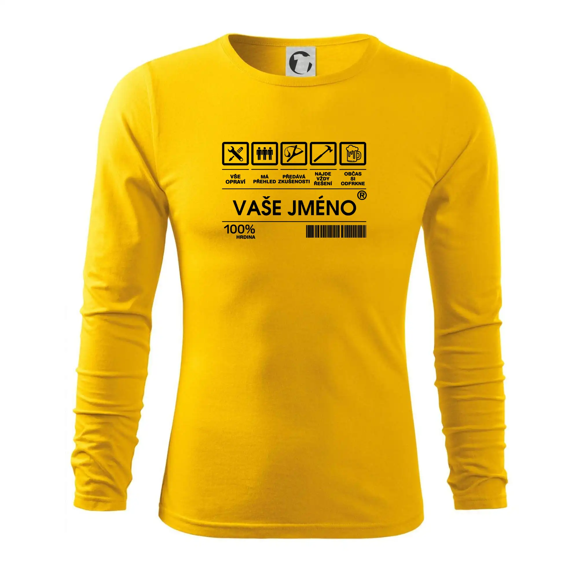 Vaše jméno - čárový kód