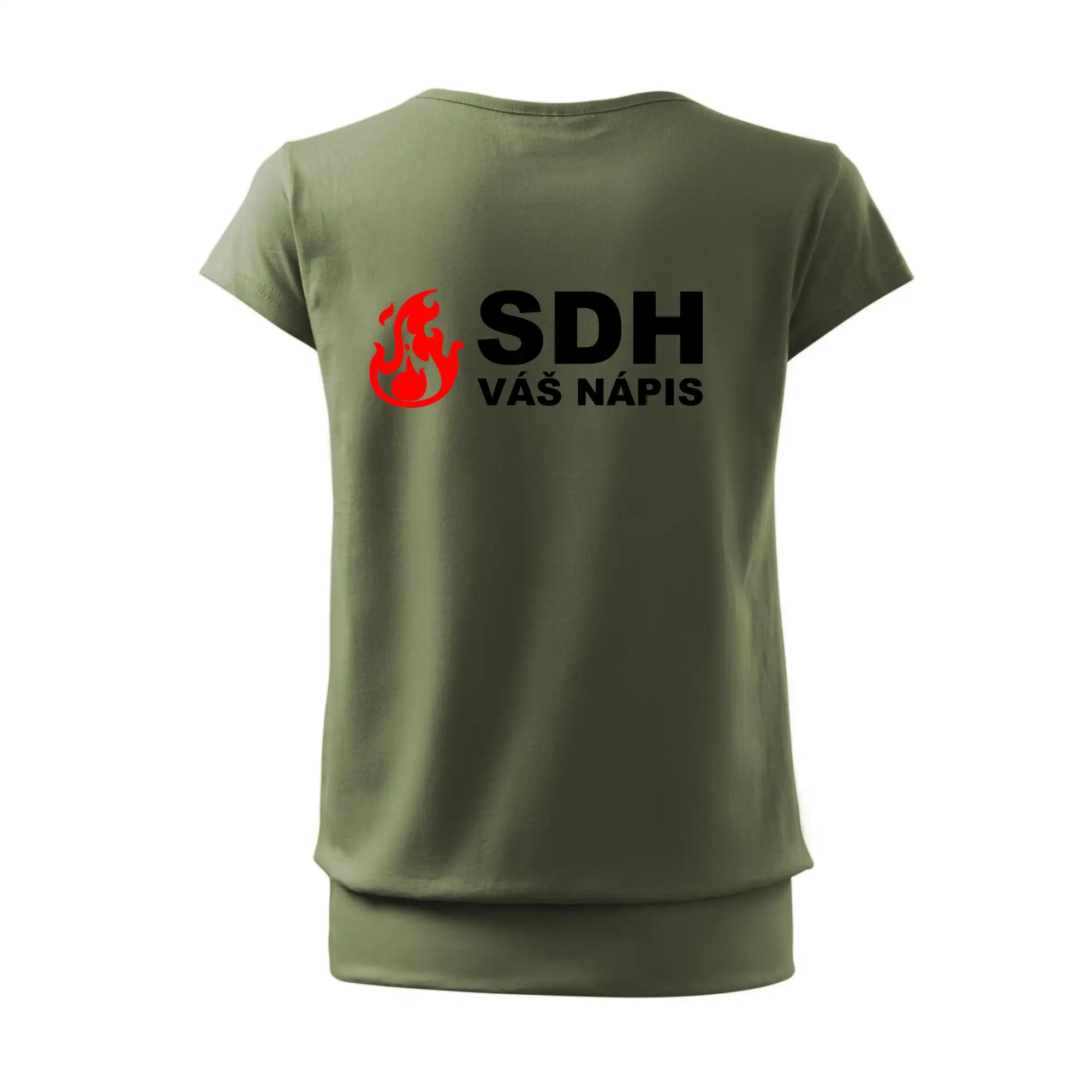 SDH nápis (oheň, název sboru - vlastní nápis)