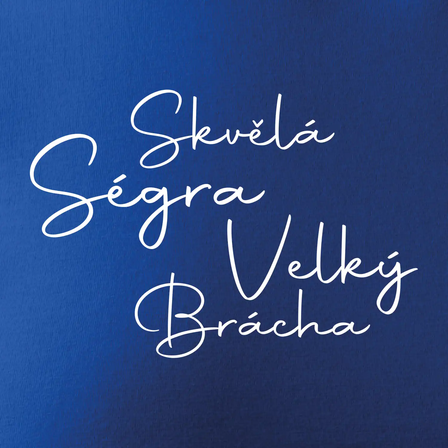 Velký brácha - nápis na zádech