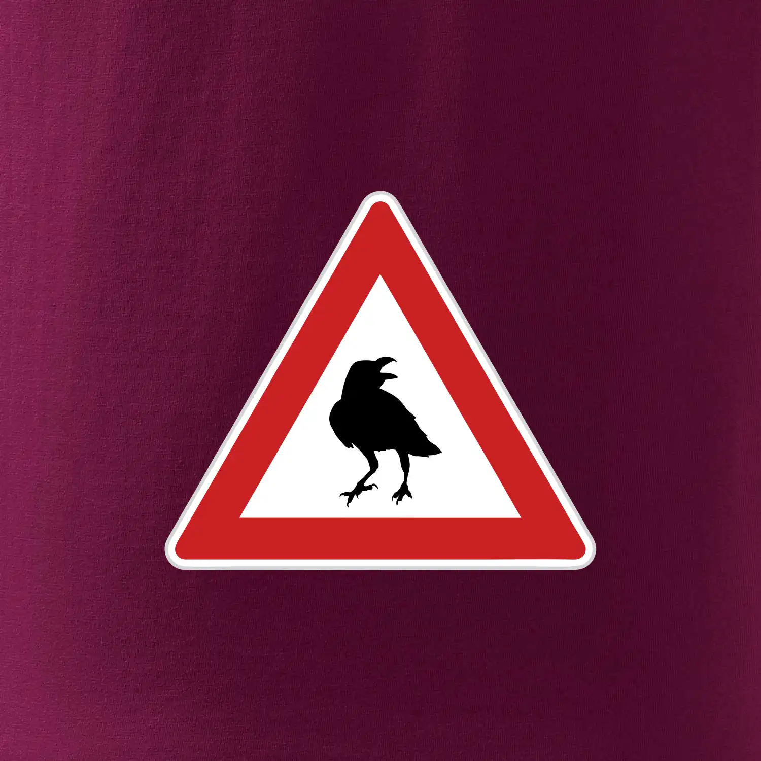 Dopravní značka - Pozor havran